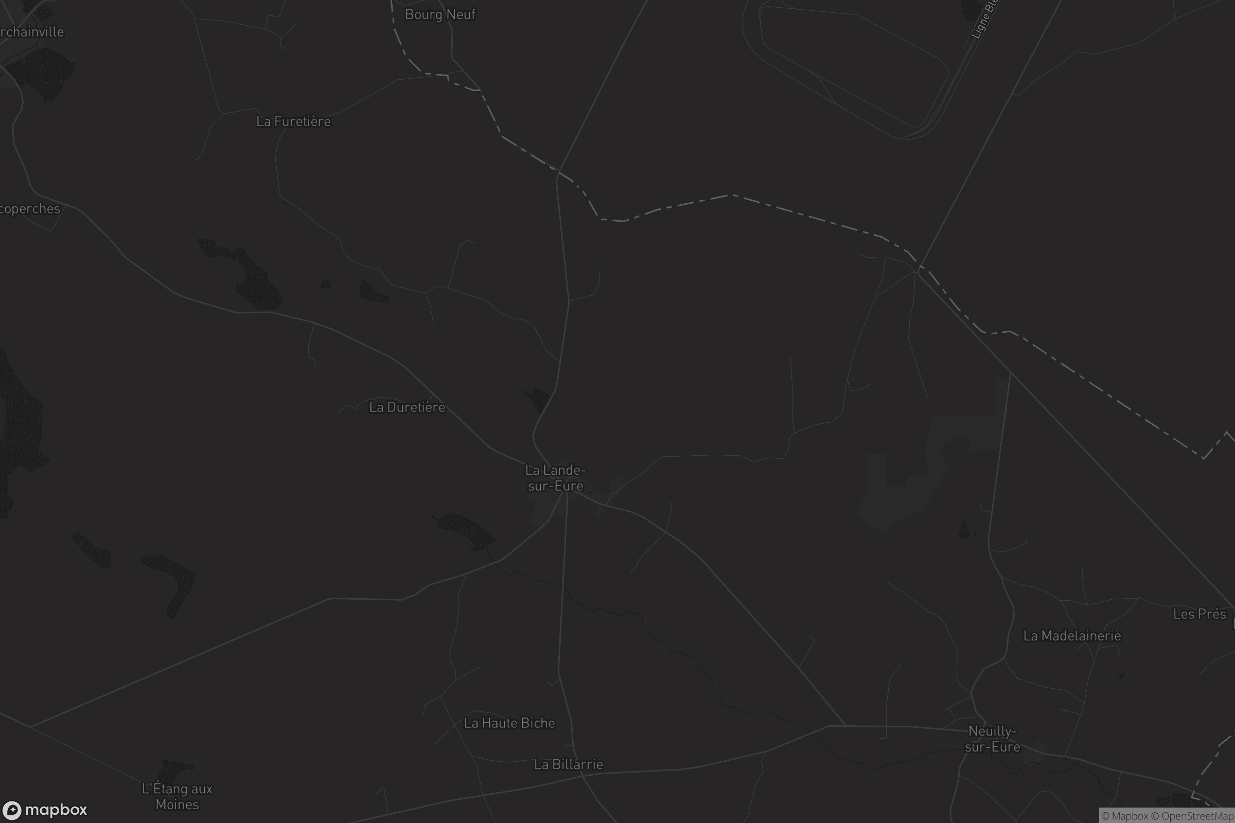 Carte de La Lande-sur-Eure