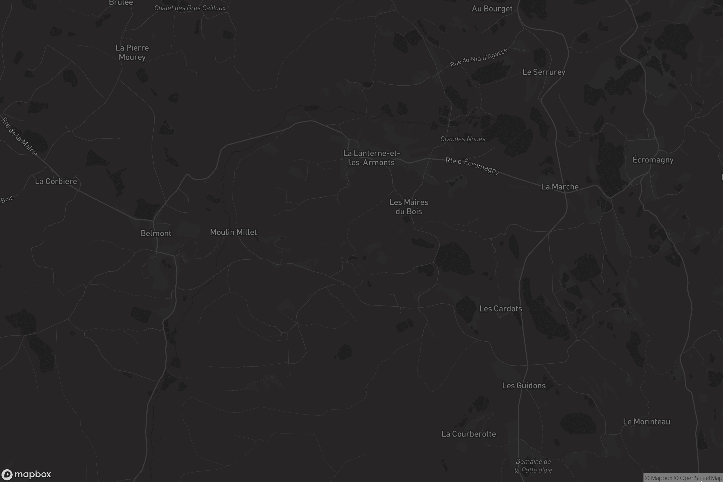 Carte de La Lanterne-et-les-Armonts