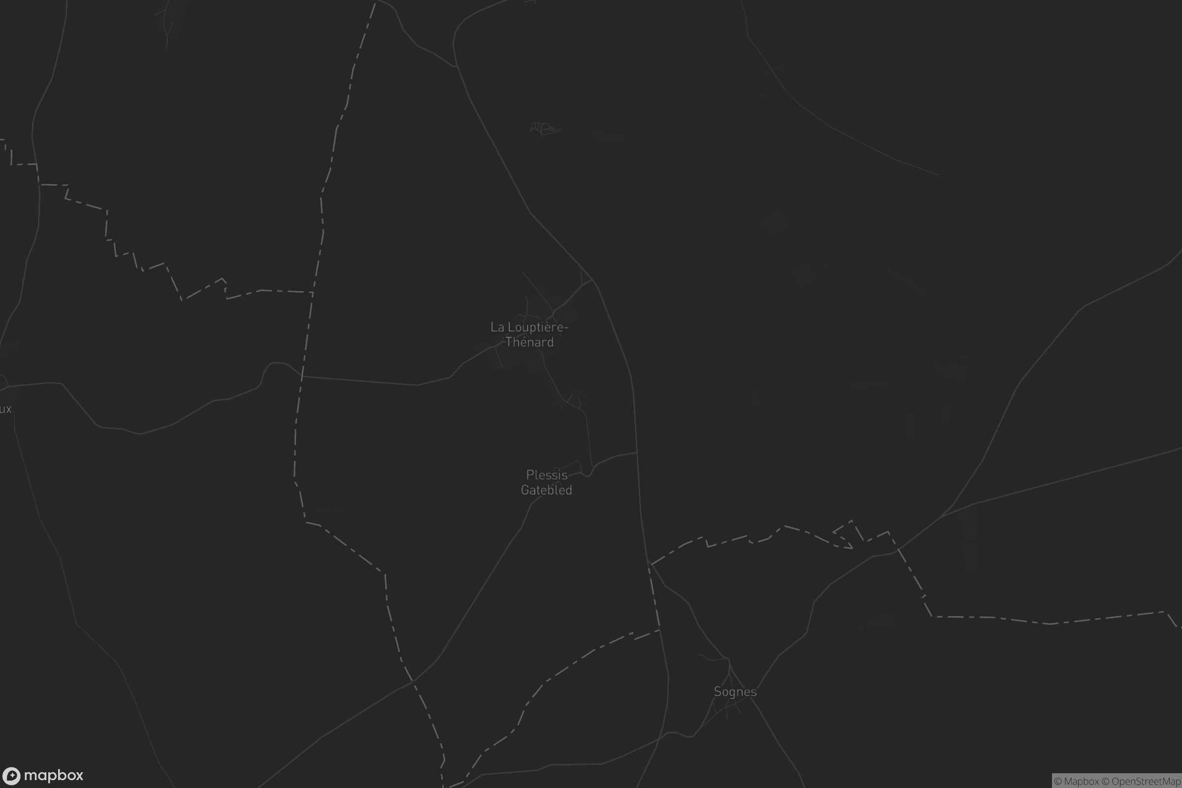 Carte de La Louptière-Thénard