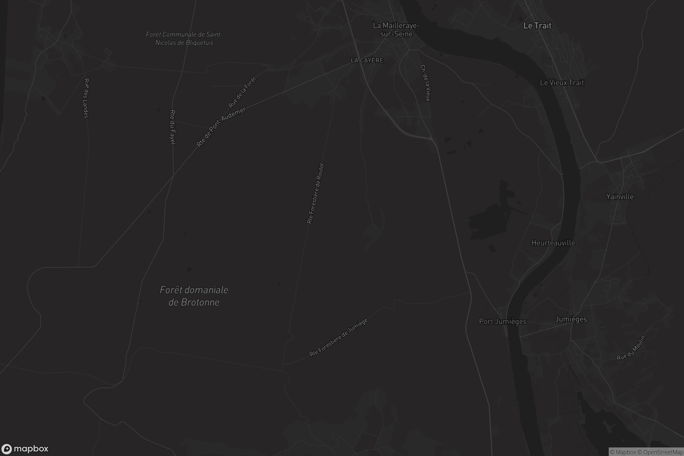 Carte de La Mailleraye-sur-Seine