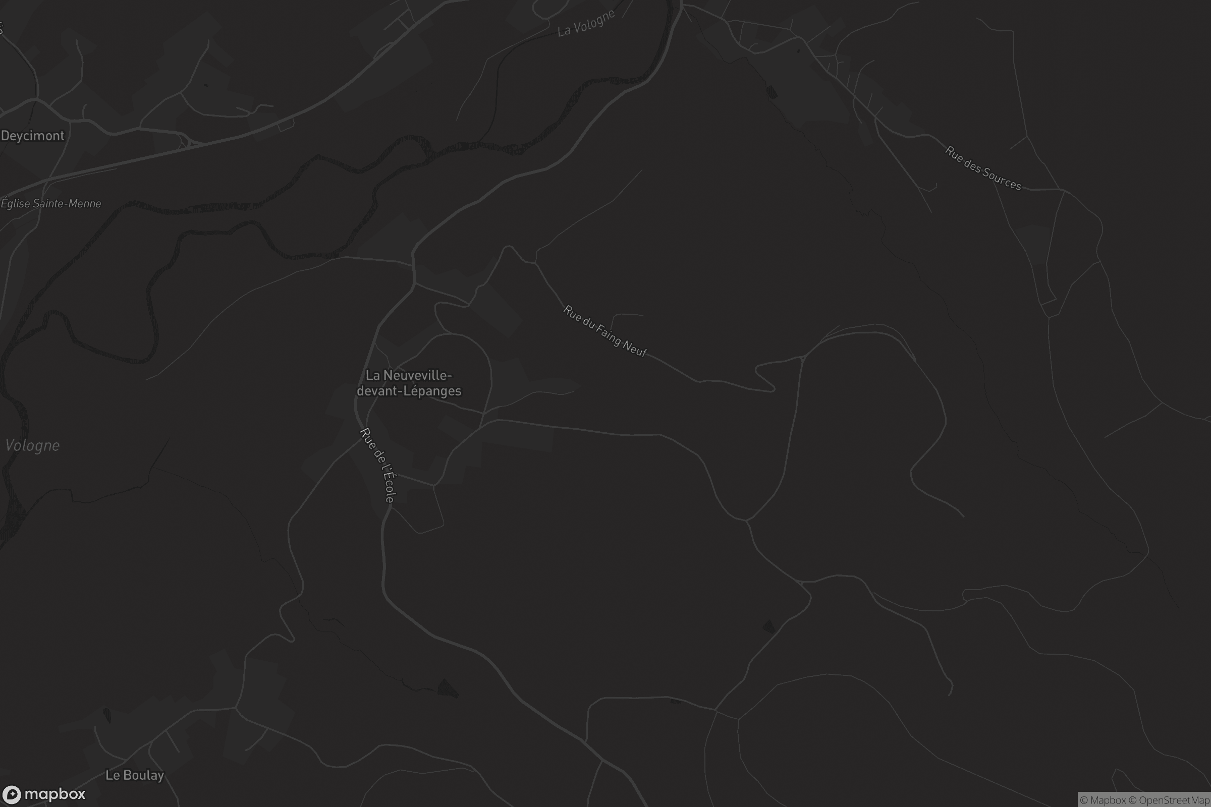 Carte de La Neuveville-devant-Lépanges