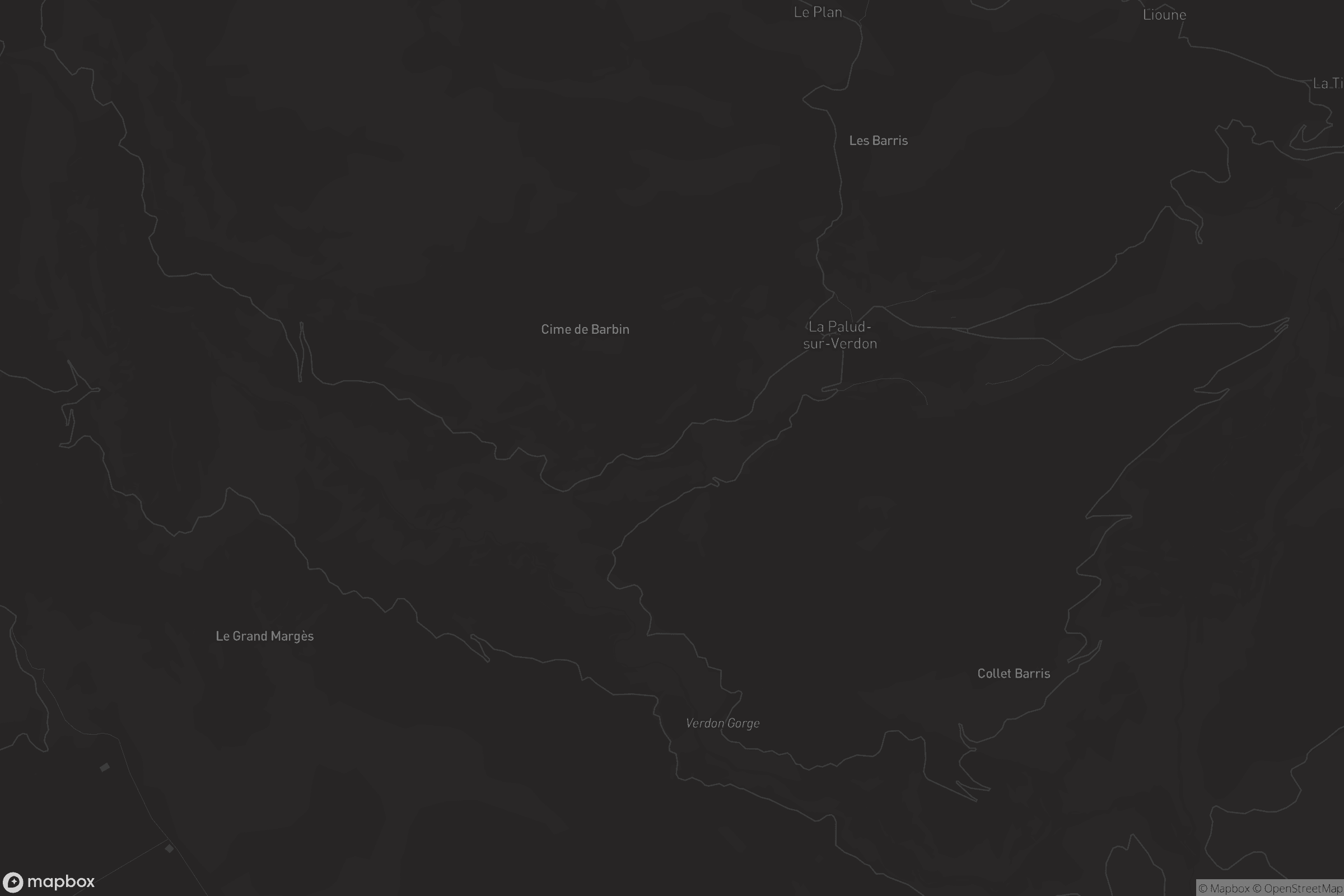 Carte de La Palud-sur-Verdon