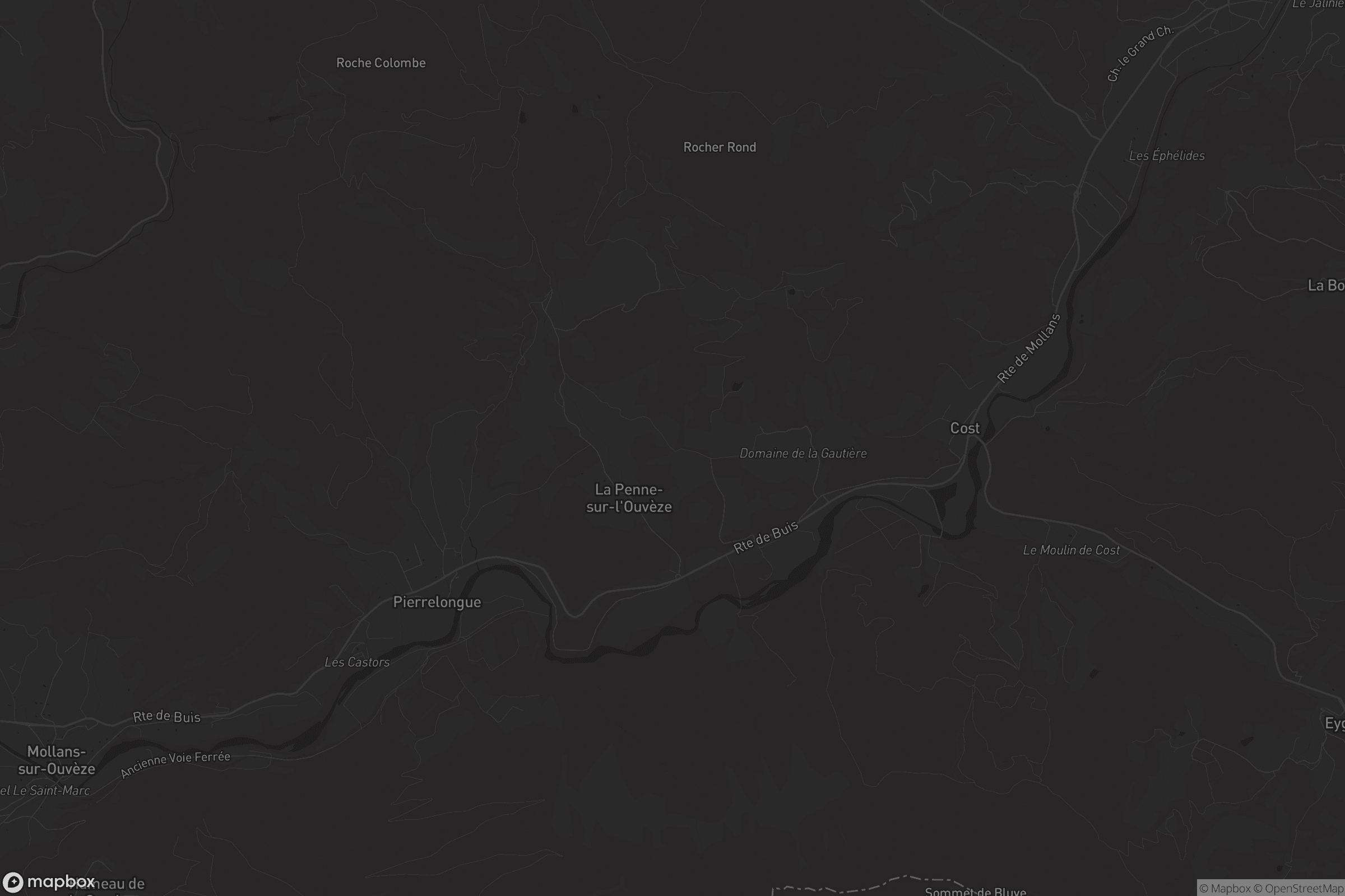 Carte de La Penne-sur-l'Ouvèze