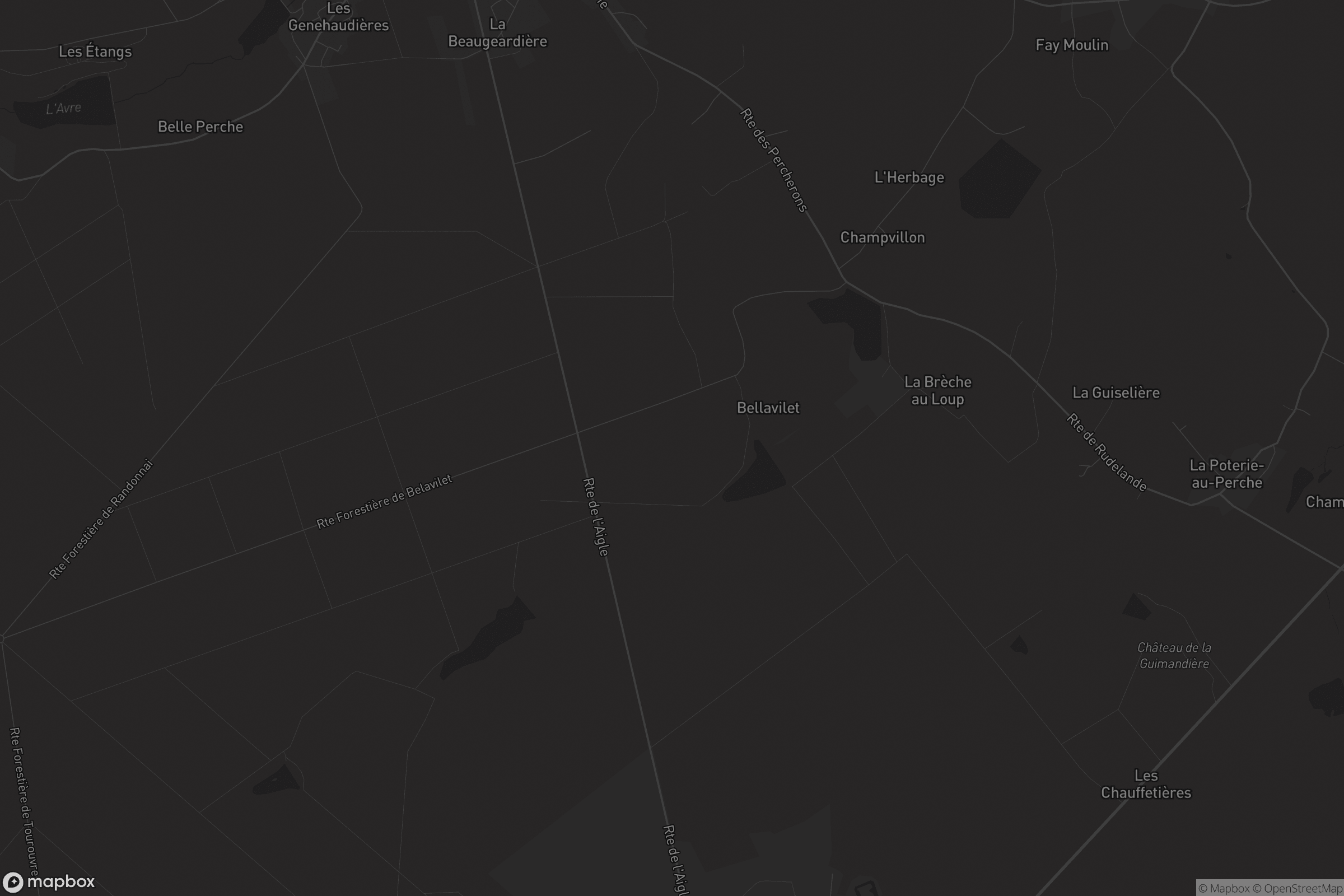 Carte de La Poterie-au-Perche