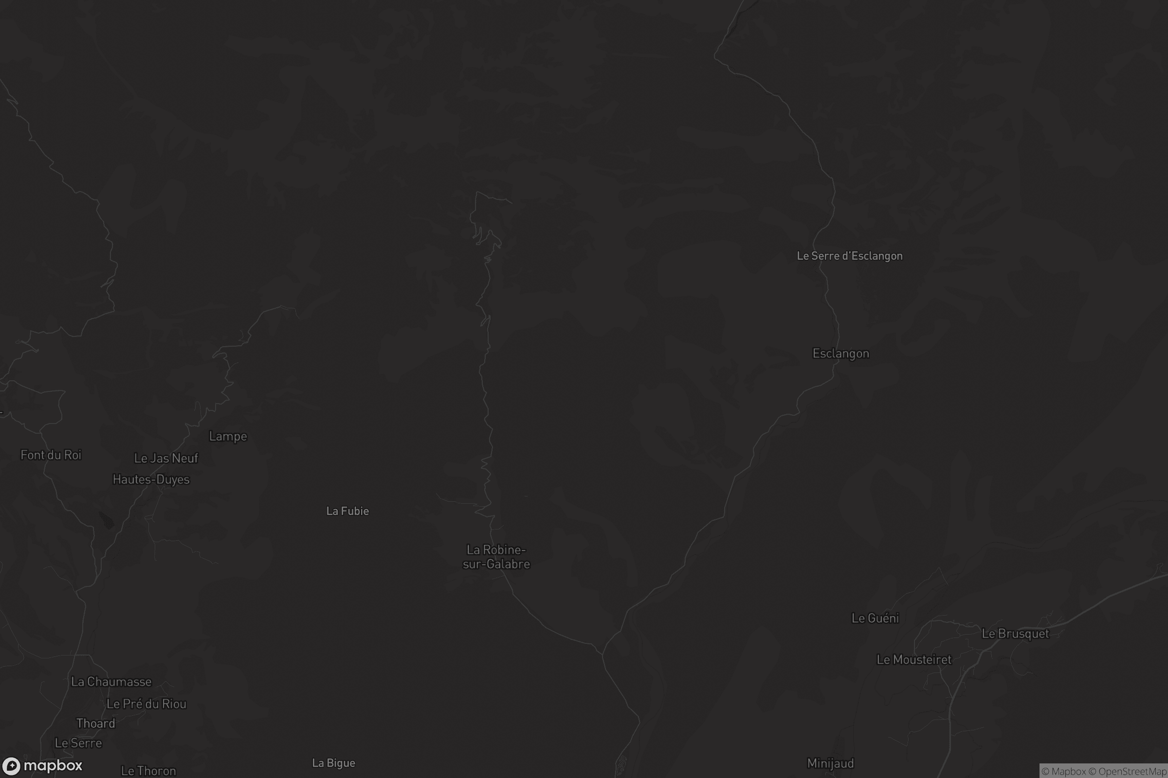 Carte de La Robine-sur-Galabre