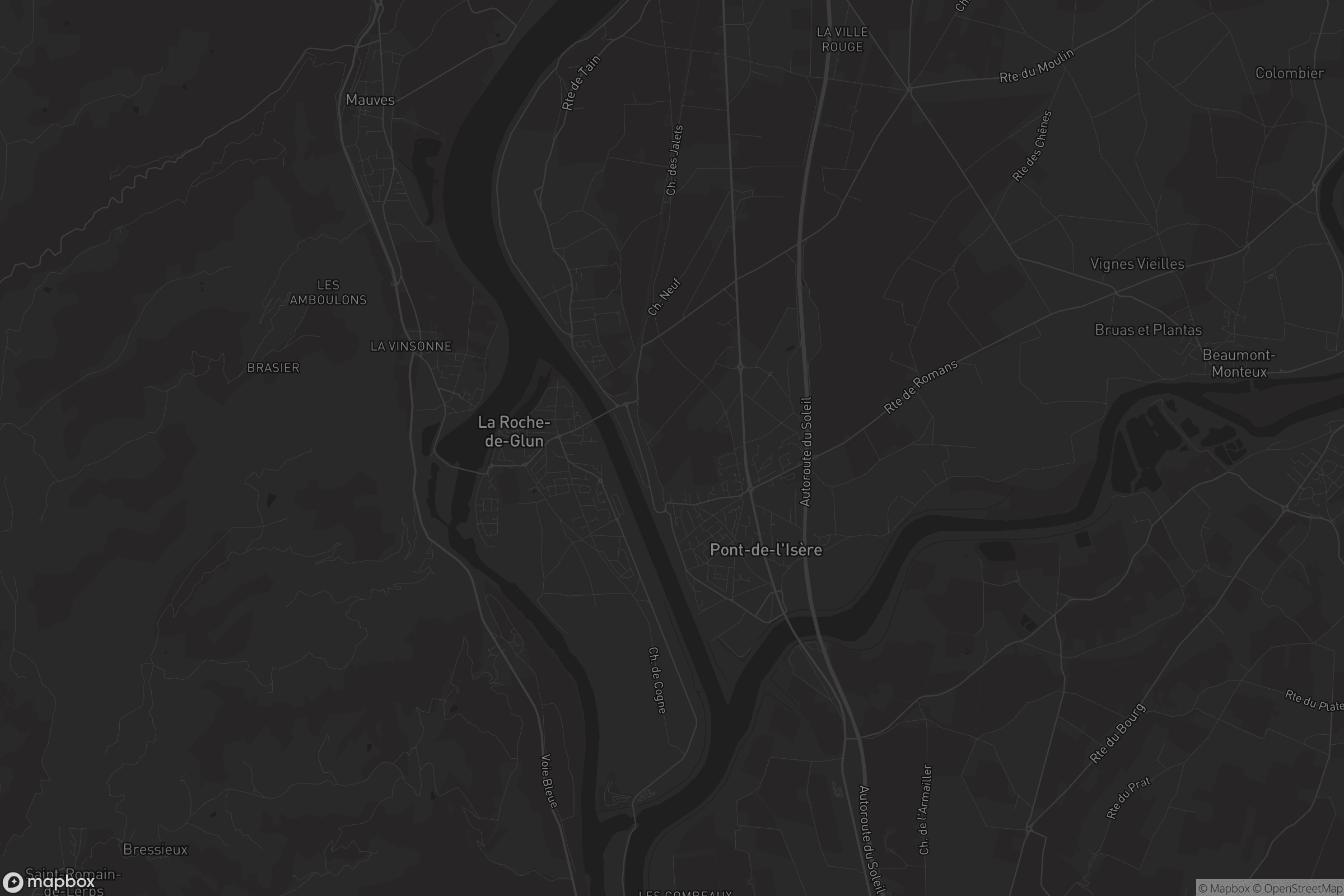 Carte de La Roche-de-Glun