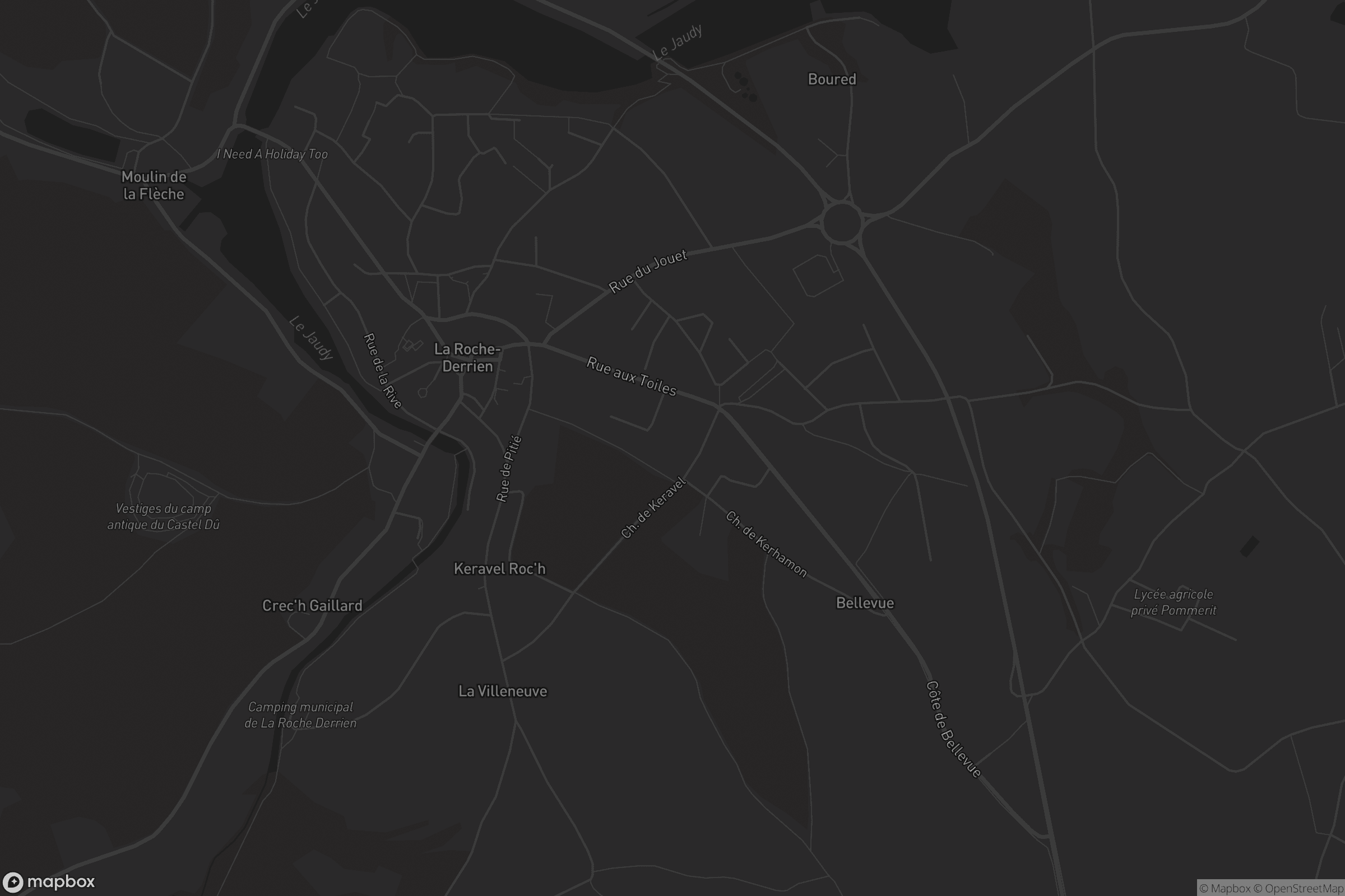 Carte de La Roche-Derrien