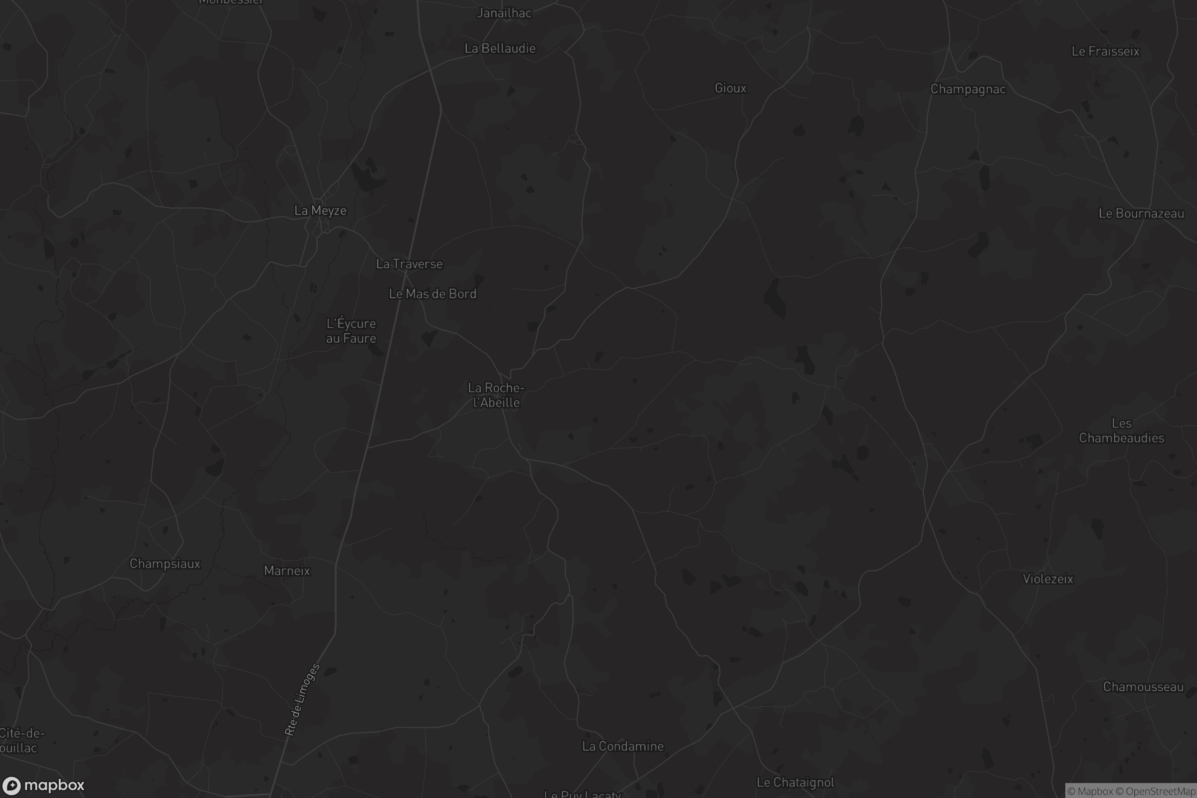 Carte de La Roche-l'Abeille