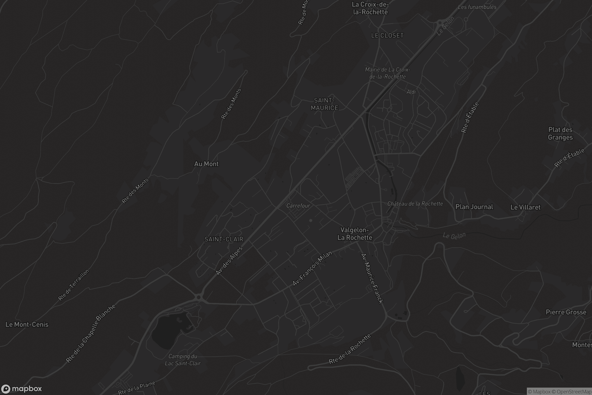 Carte de La Rochette