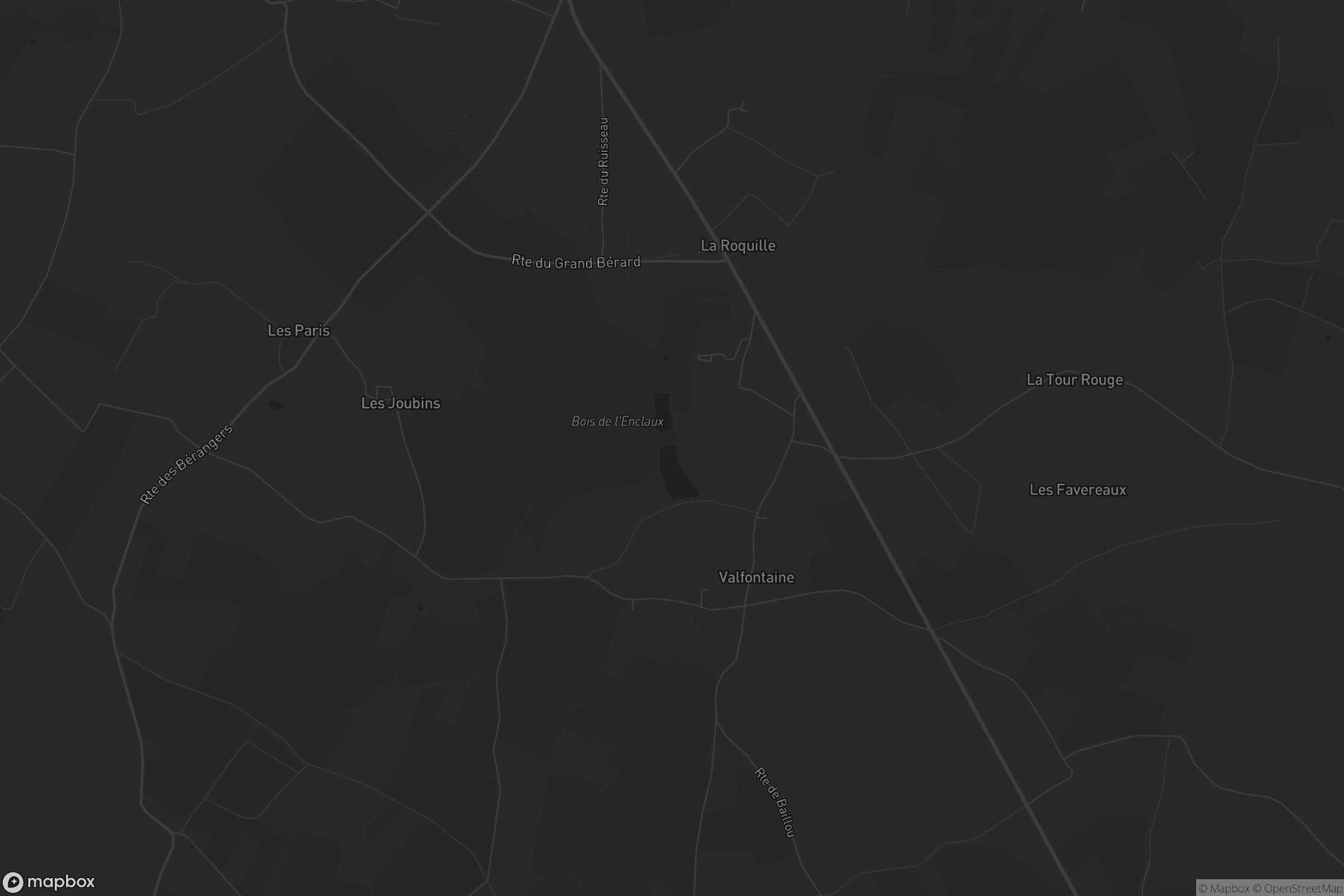 Carte de La Roquille