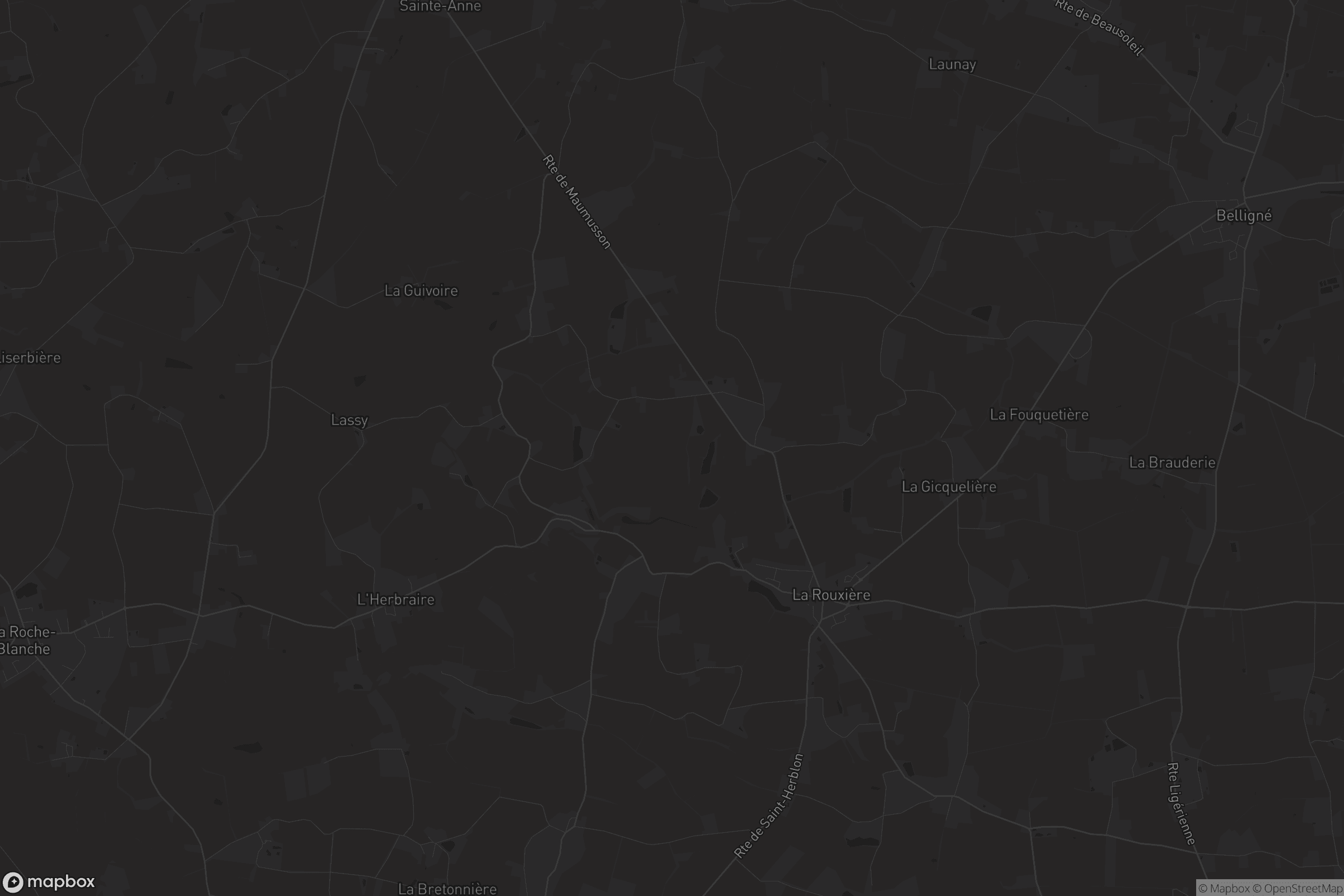 Carte de La Rouxière