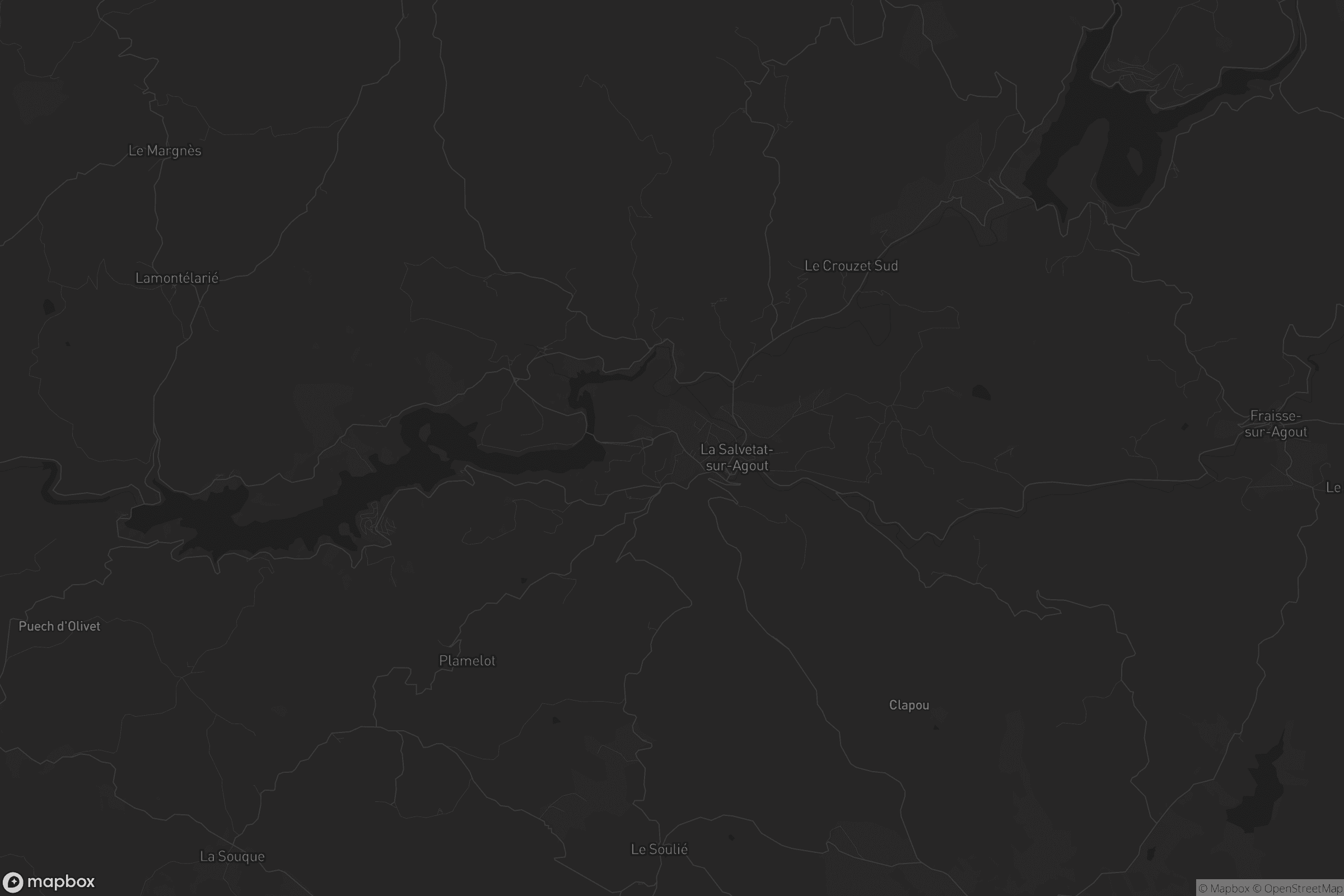 Carte de La Salvetat-sur-Agout