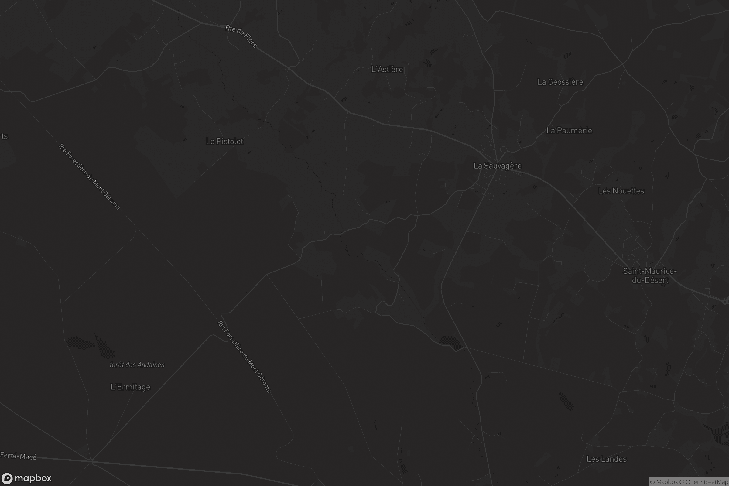 Carte de La Sauvagère