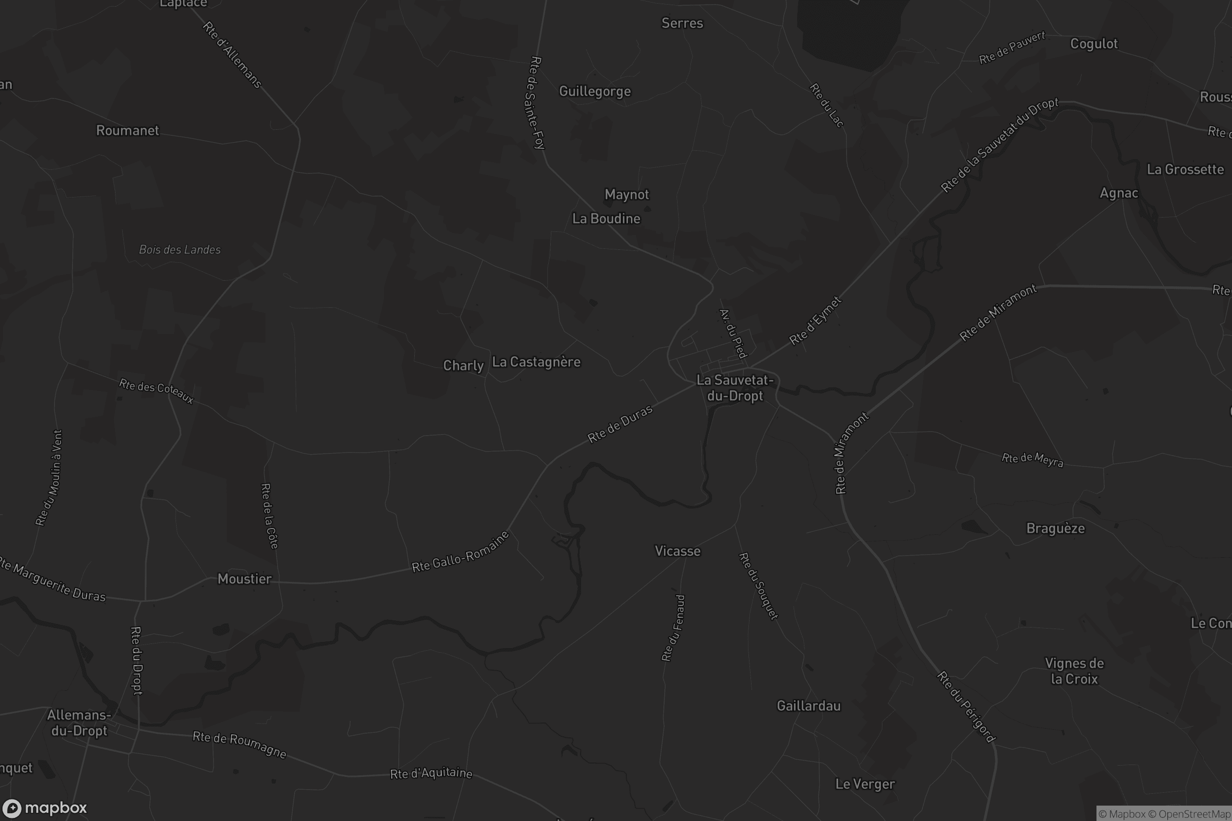 Carte de La Sauvetat-du-Dropt