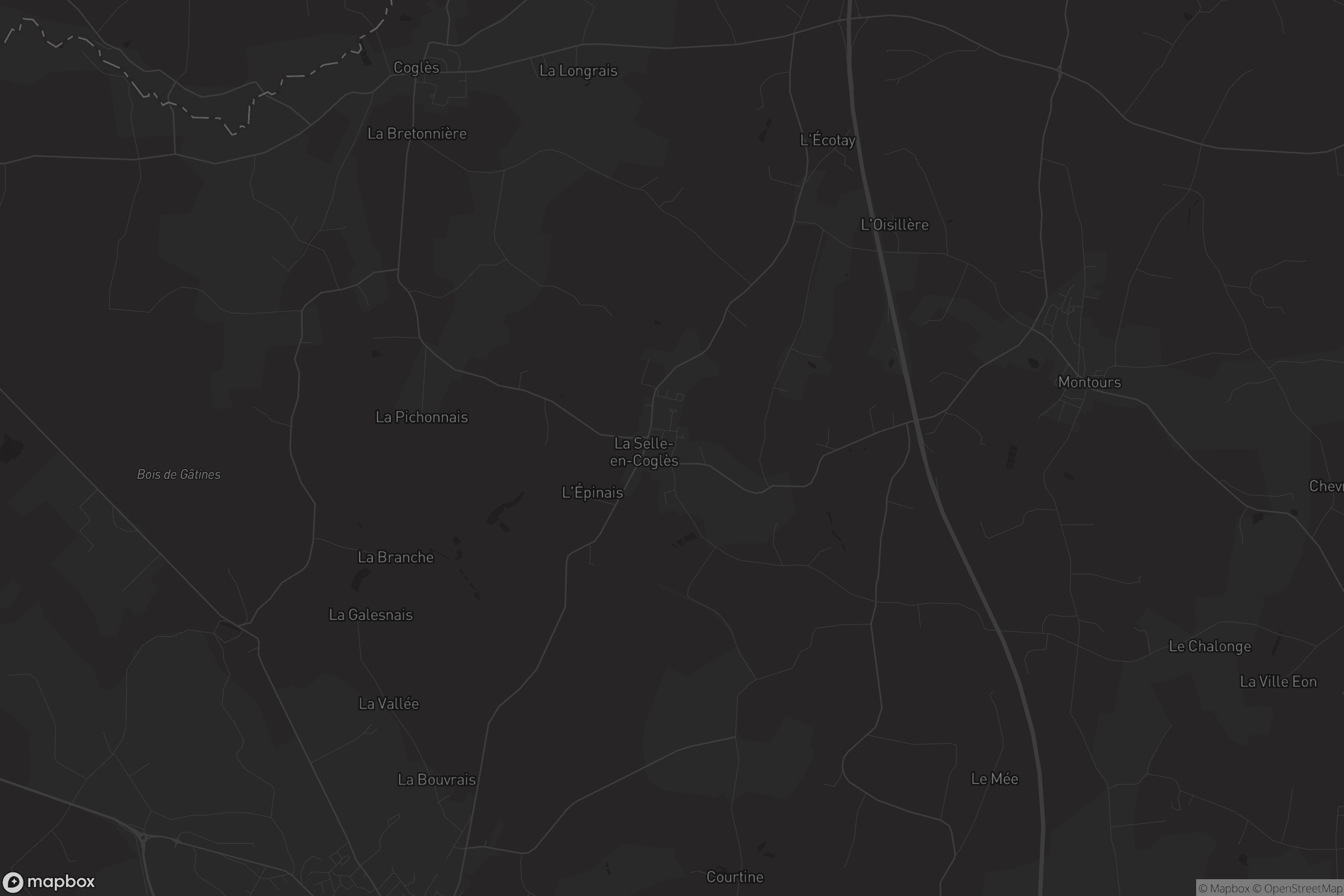 Carte de La Selle-en-Coglès