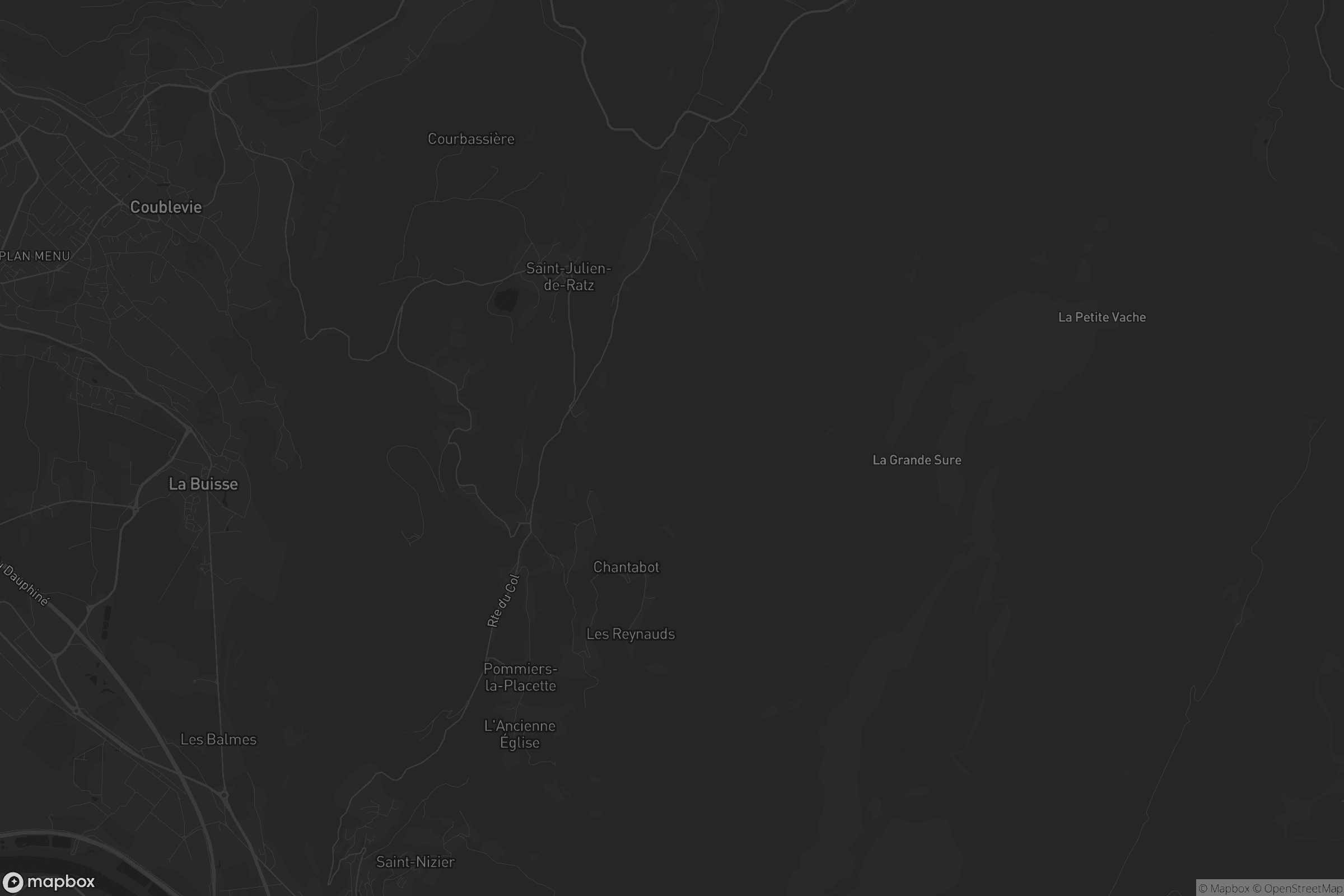 Carte de La Sure en Chartreuse