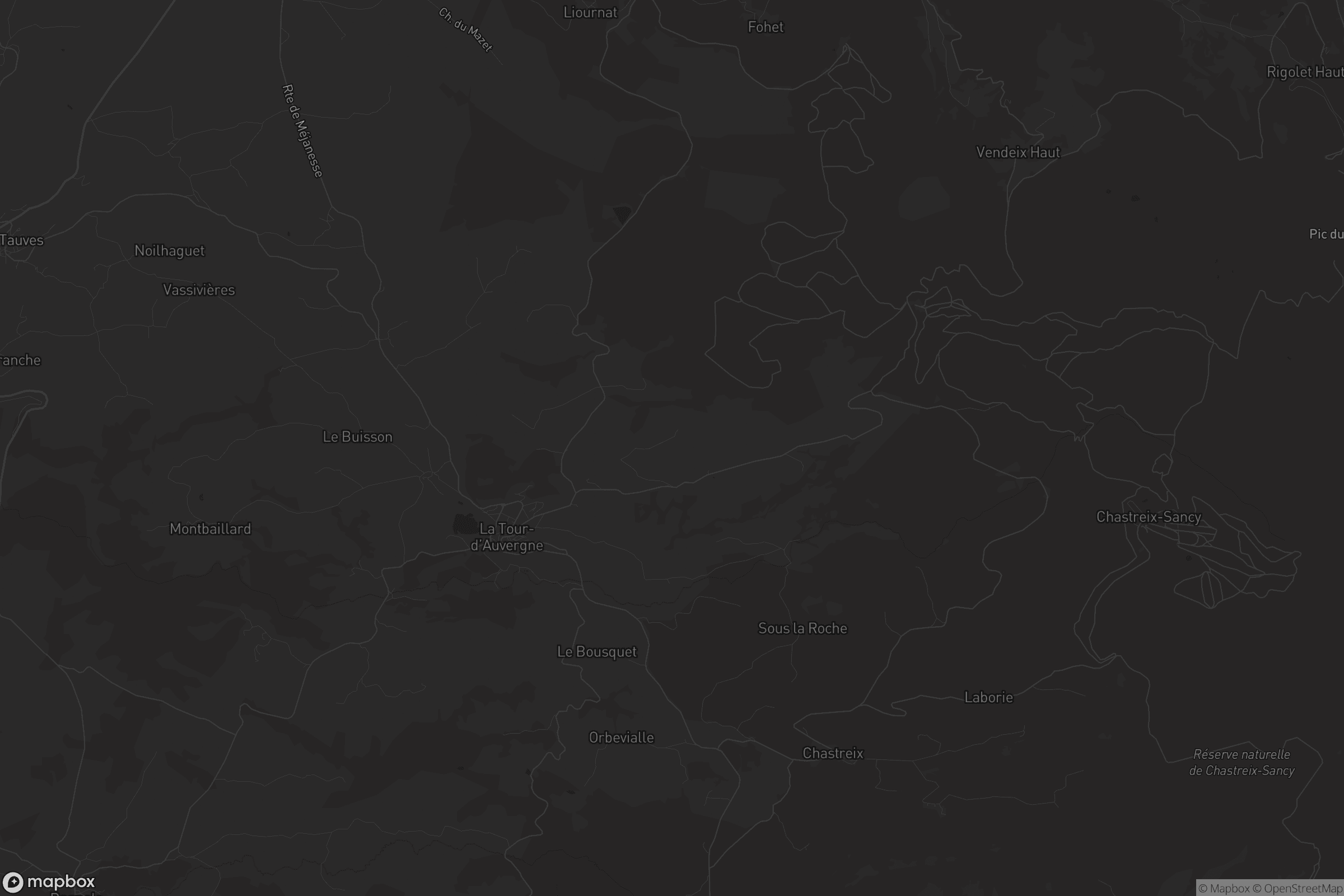 Carte de La Tour-d'Auvergne