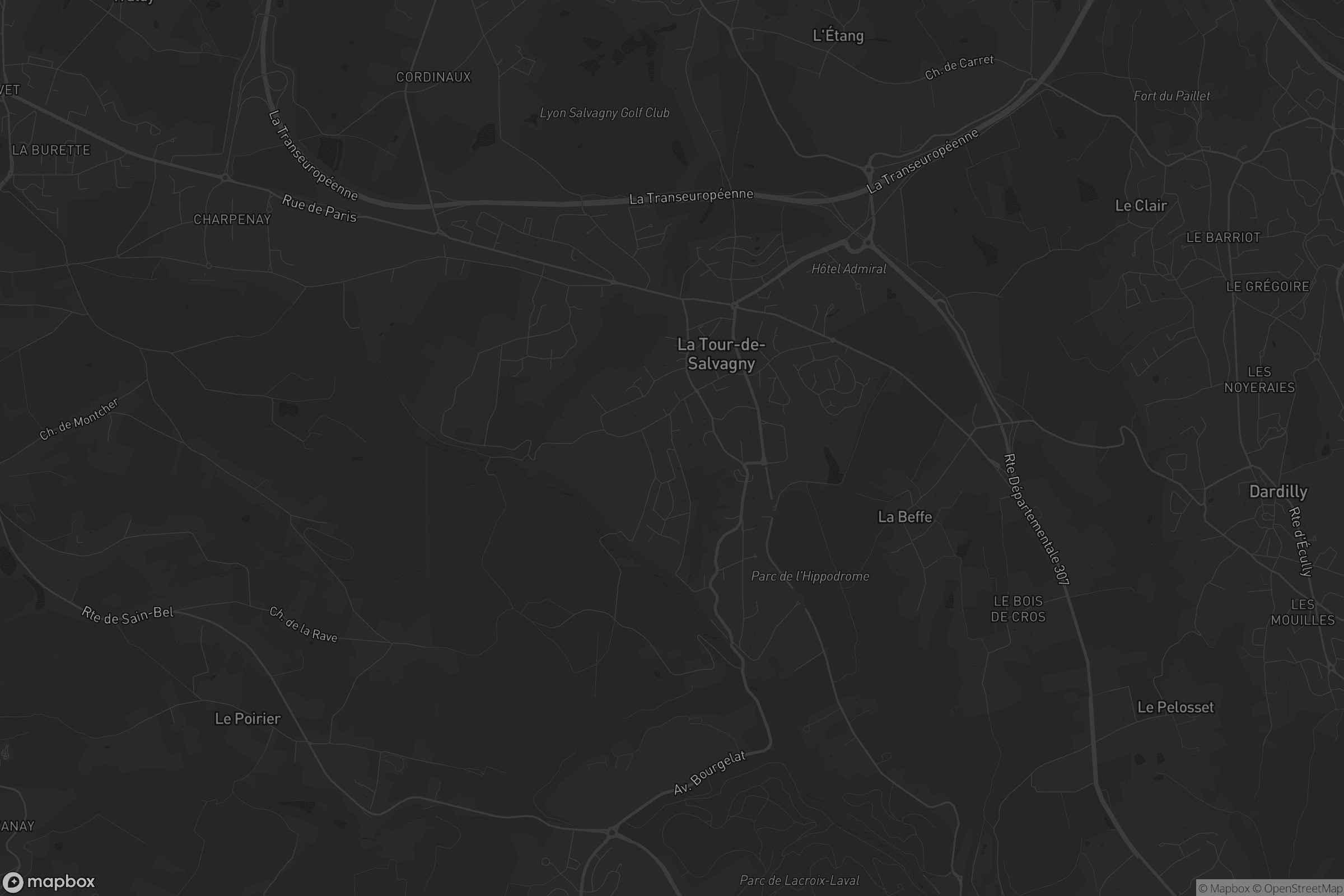 Carte de La Tour-de-Salvagny