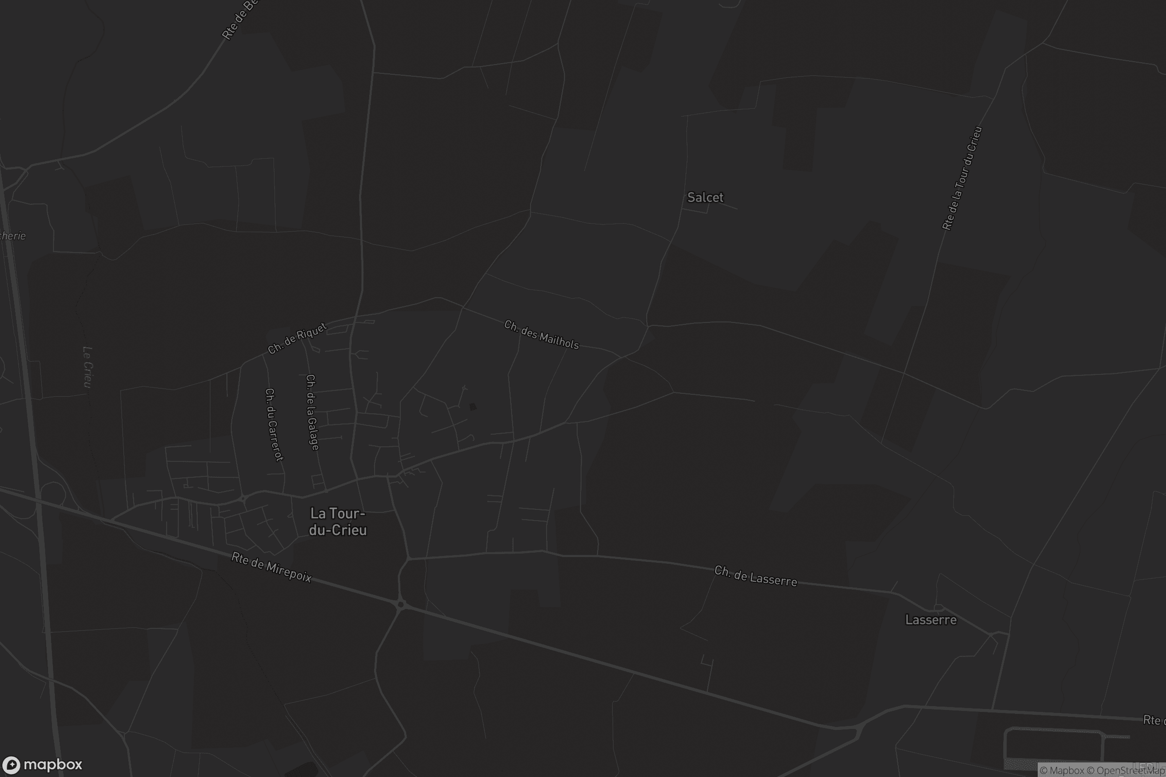 Carte de La Tour-du-Crieu