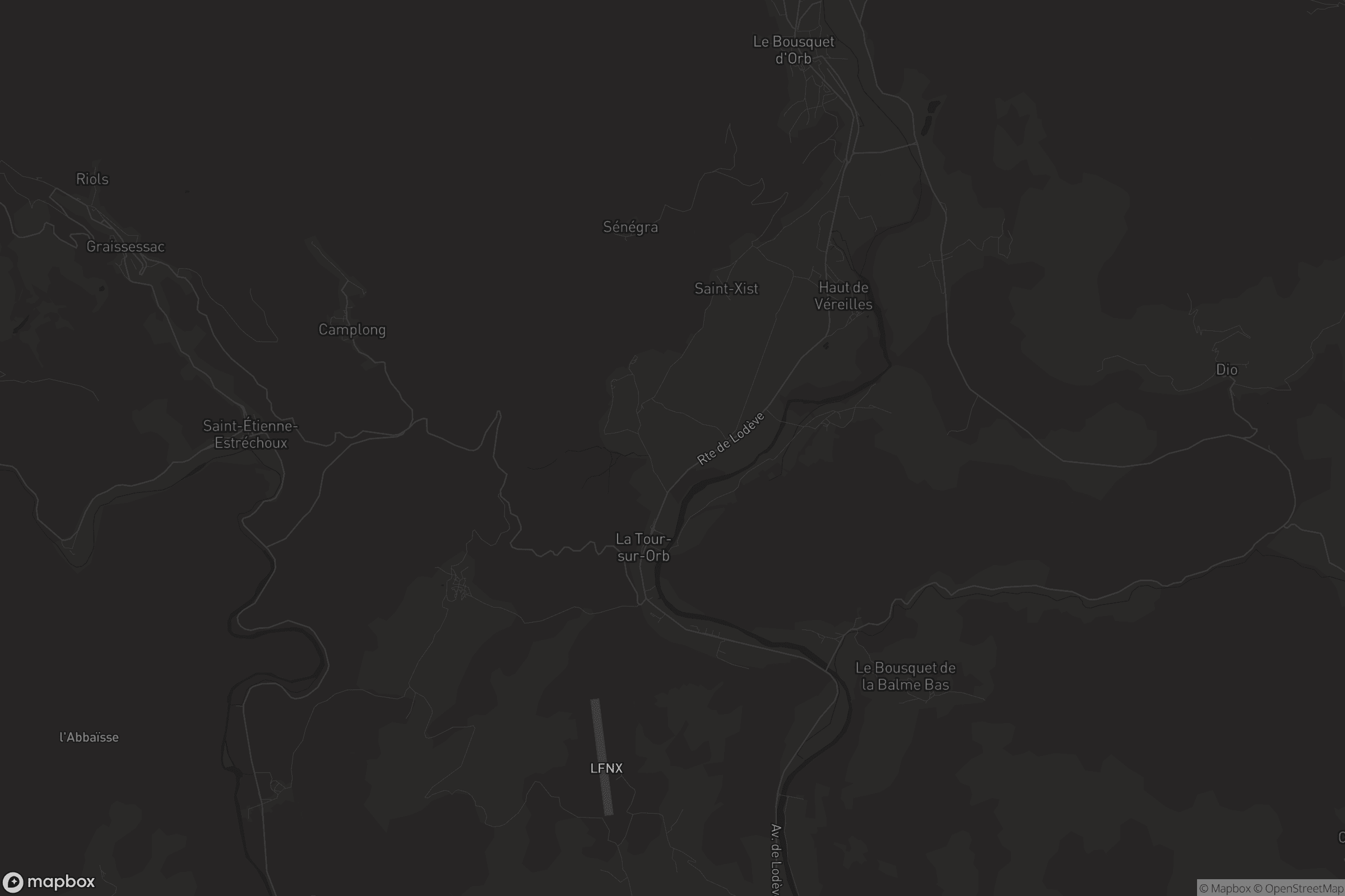 Carte de La Tour-sur-Orb