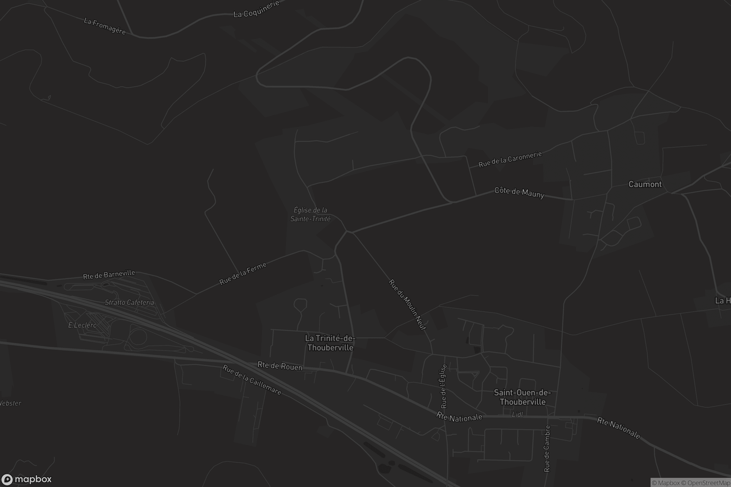 Carte de La Trinité-de-Thouberville