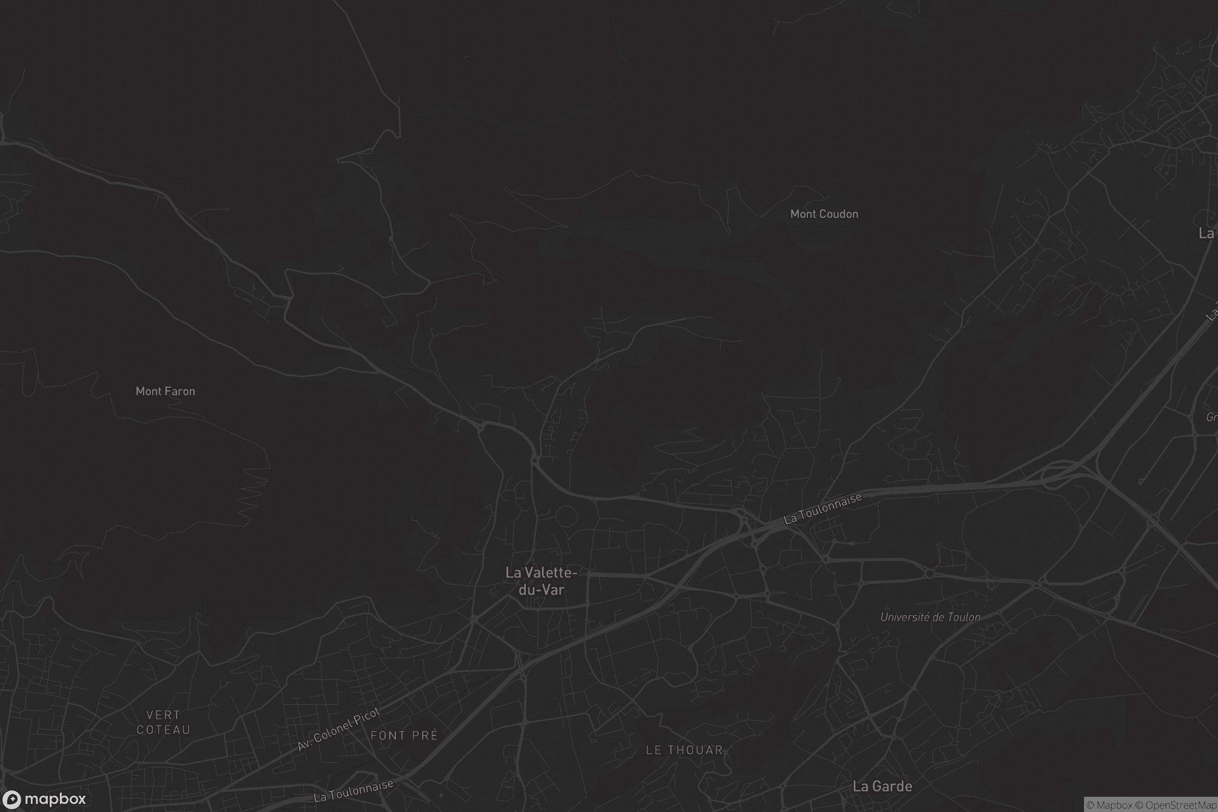 Carte de La Valette-du-Var