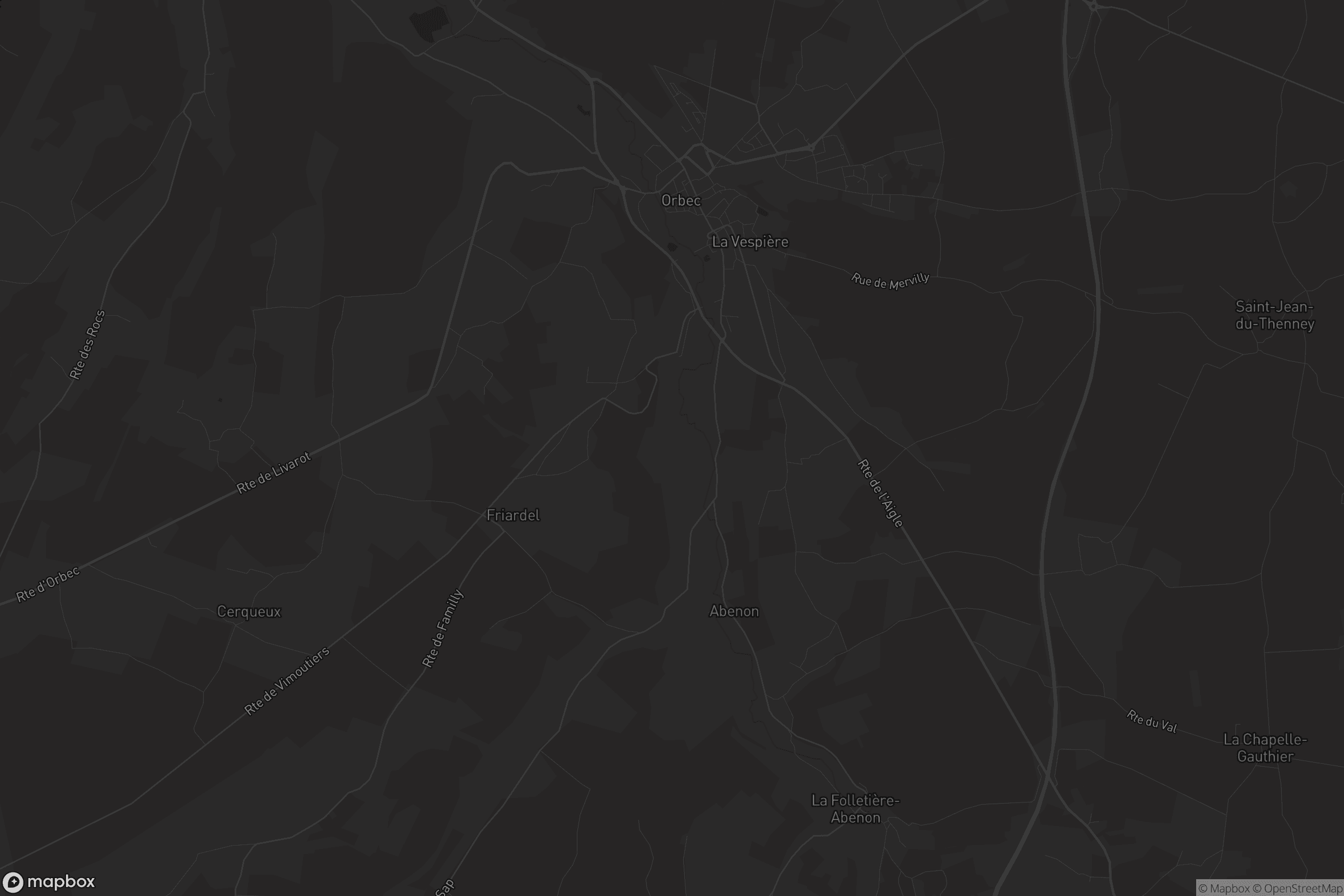 Carte de La Vespière-Friardel