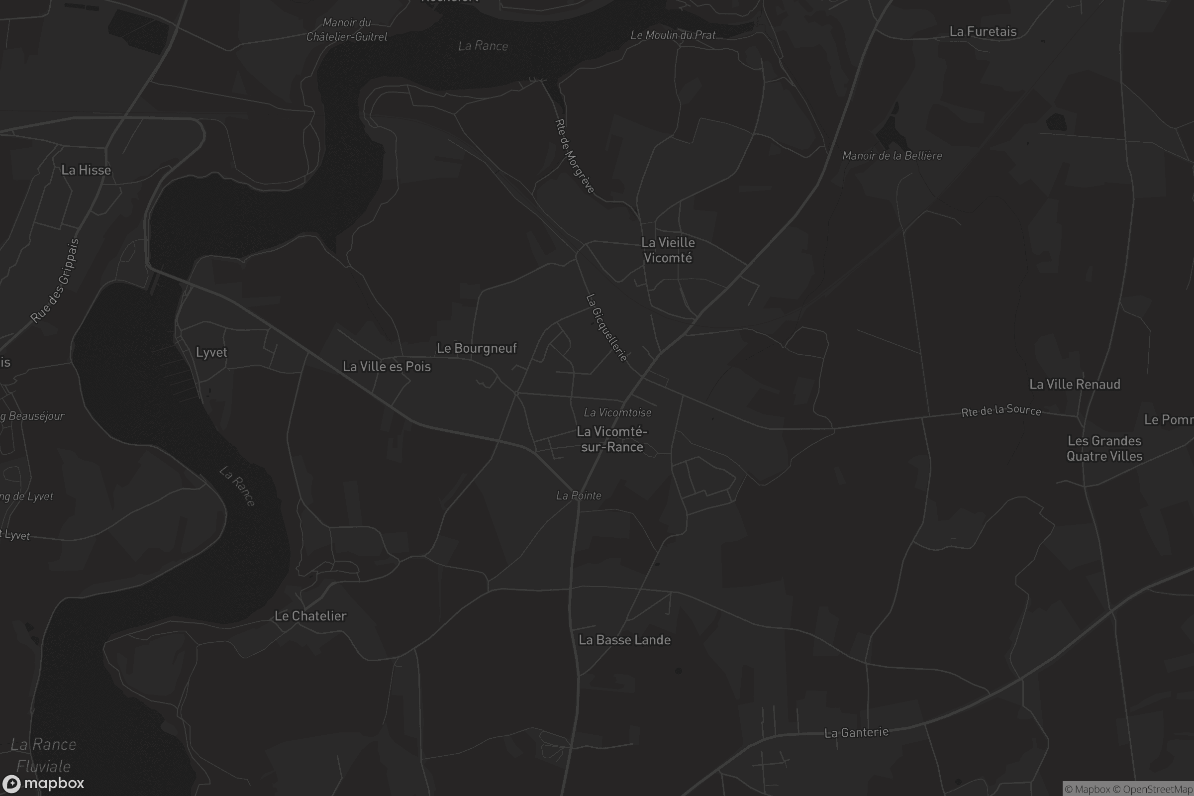 Carte de La Vicomté-sur-Rance