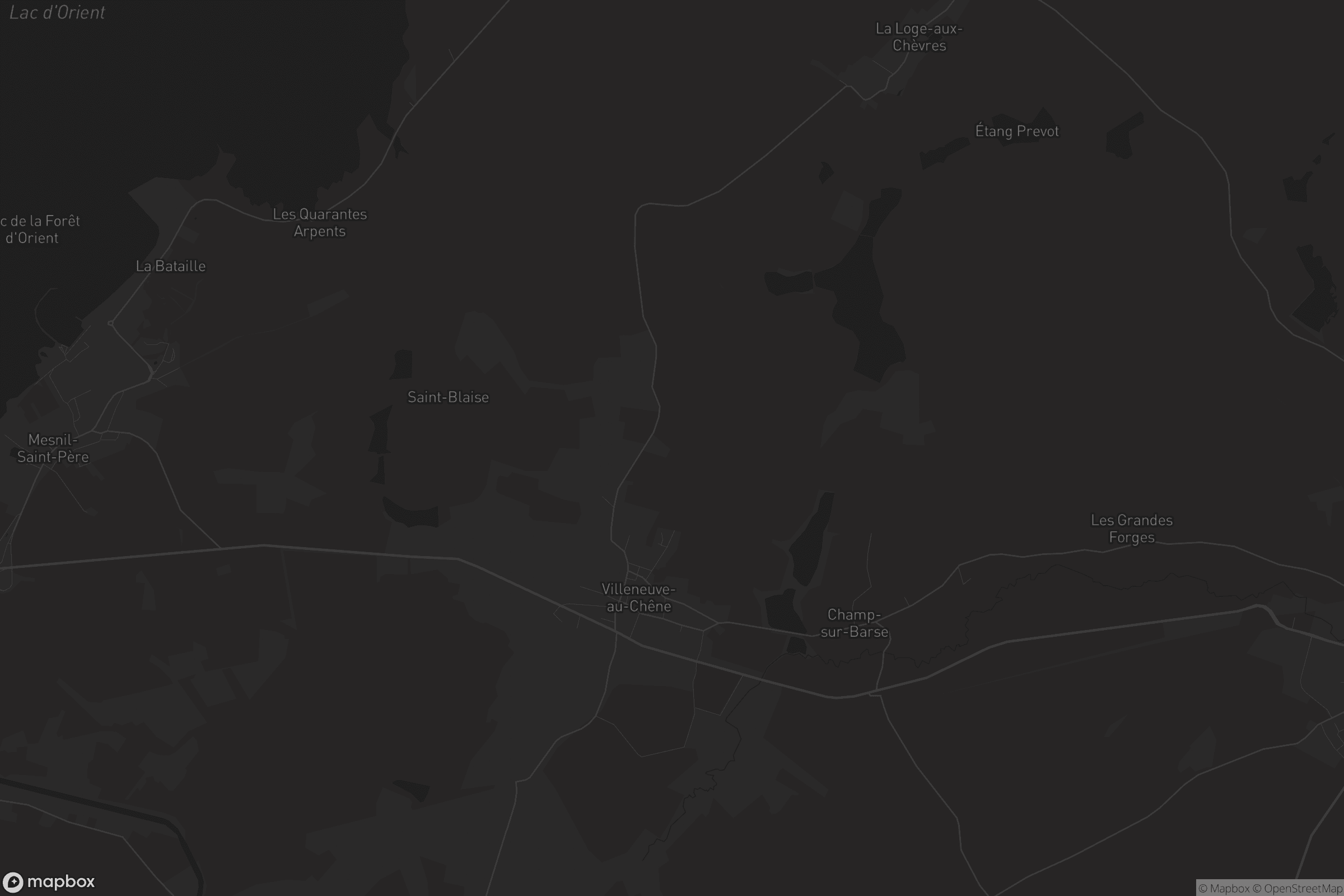 Carte de La Villeneuve-au-Chêne