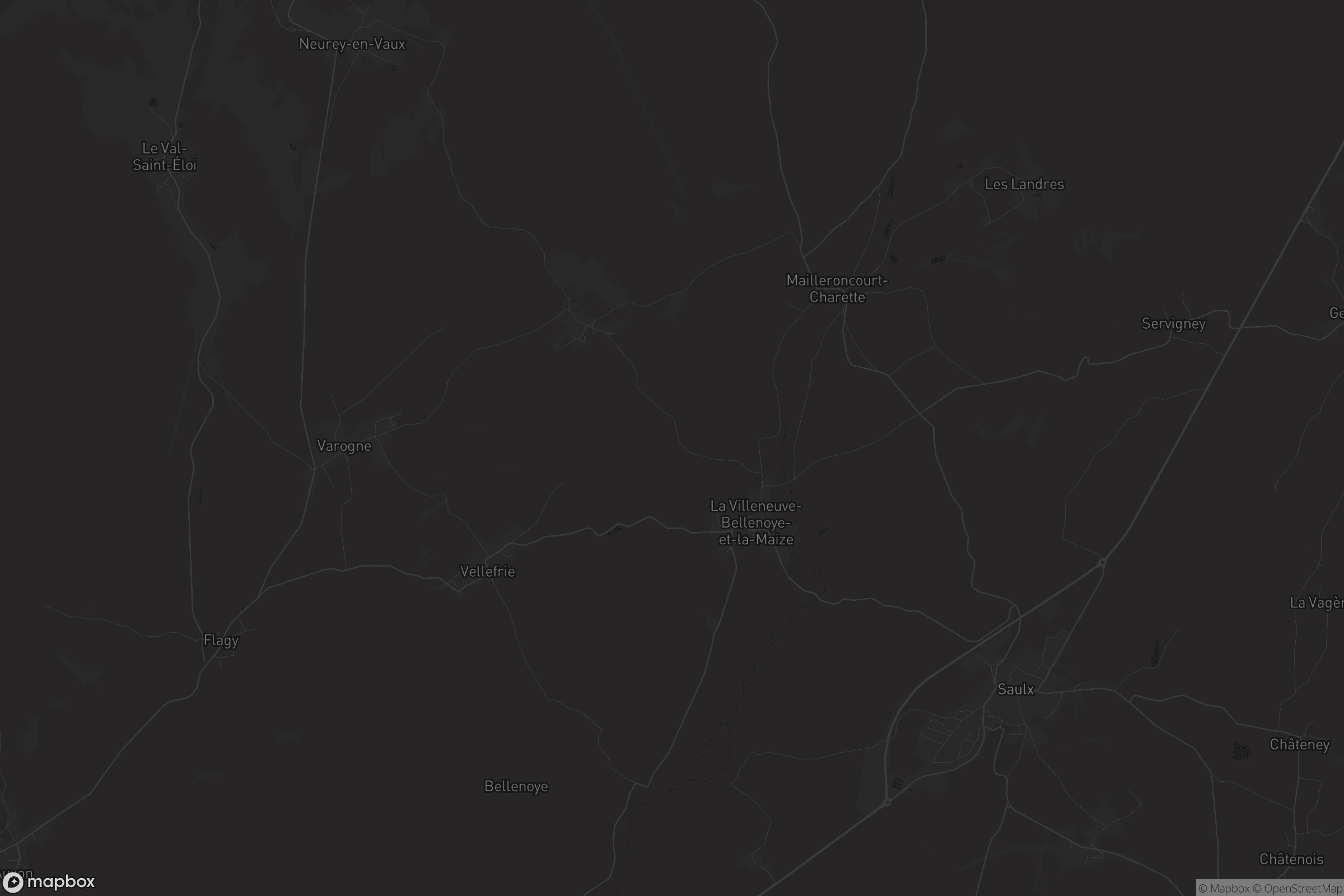 Carte de La Villeneuve-Bellenoye-et-la-Maize