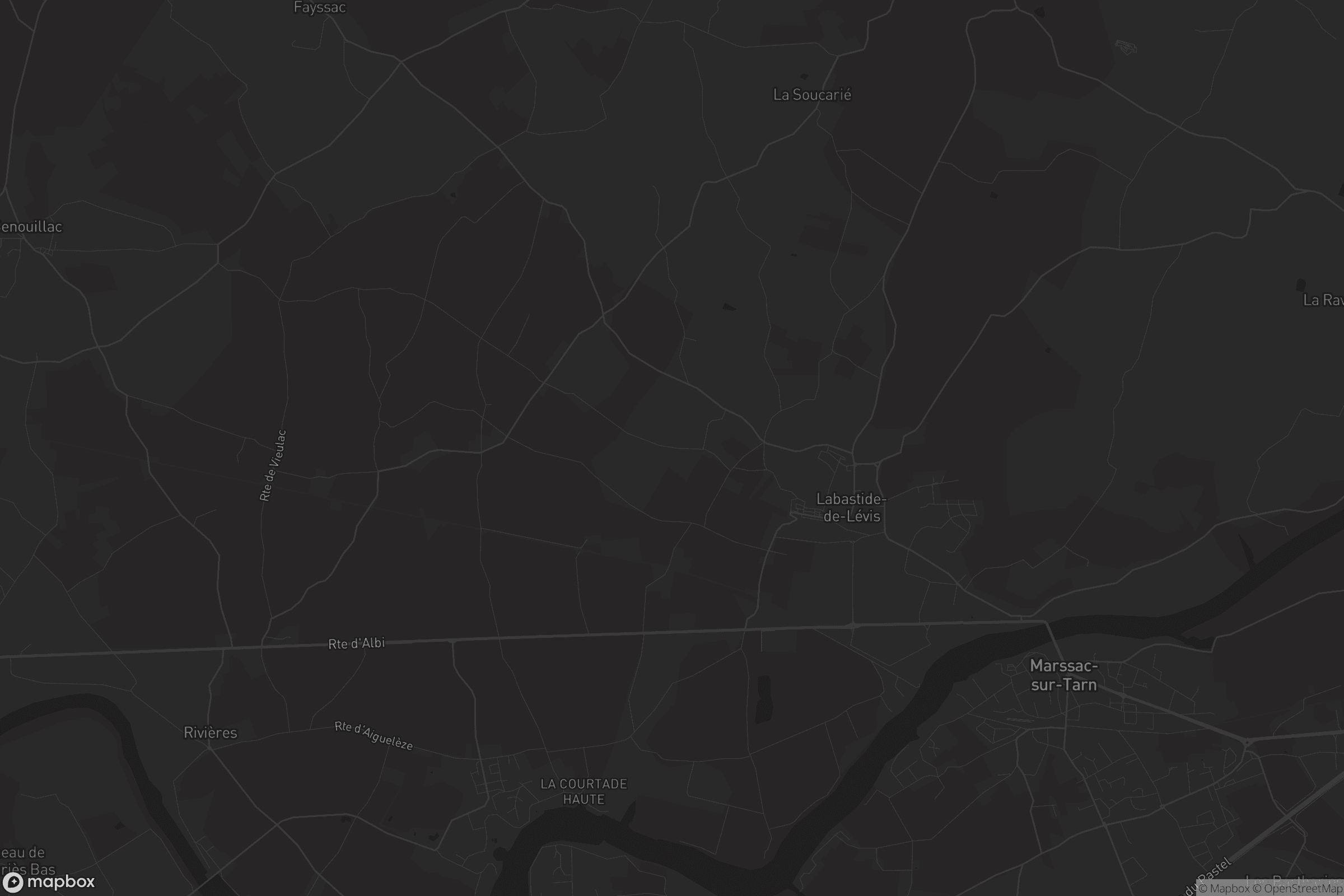 Carte de Labastide-de-Lévis