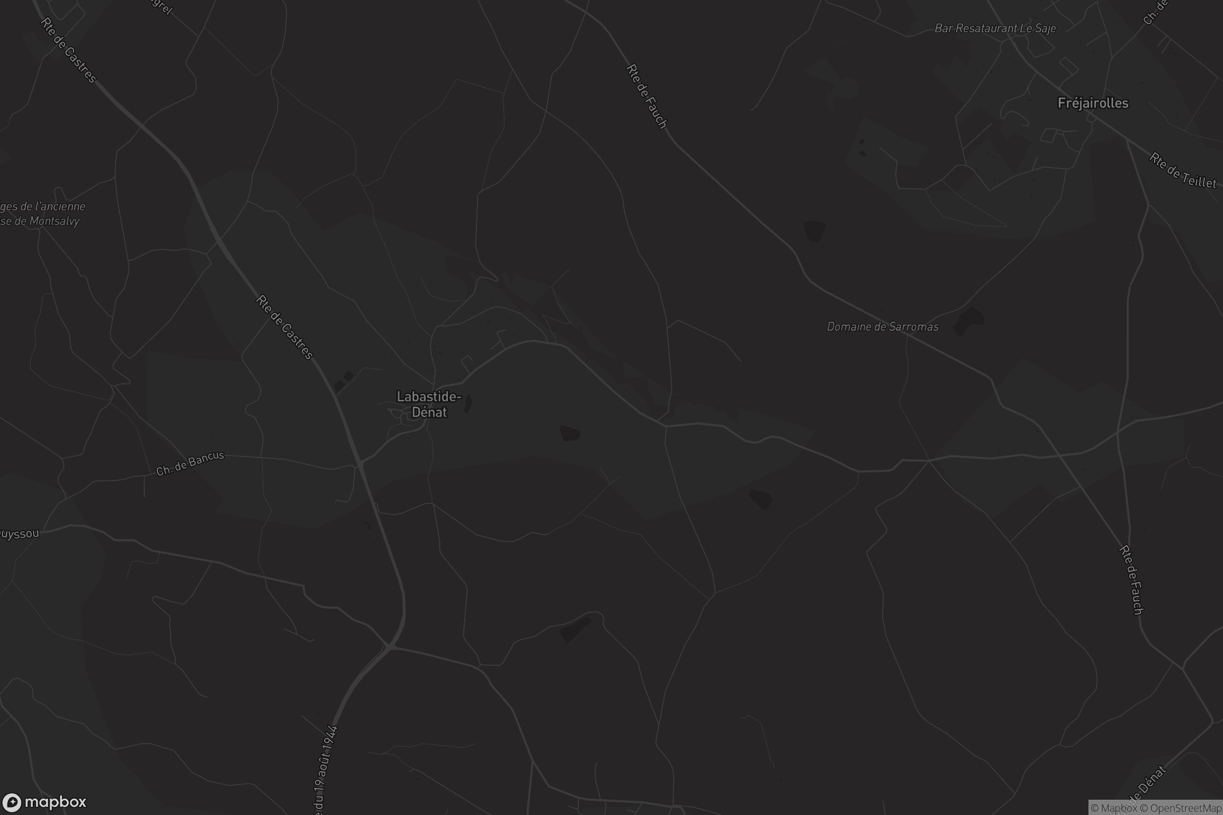 Carte de Labastide-Dénat