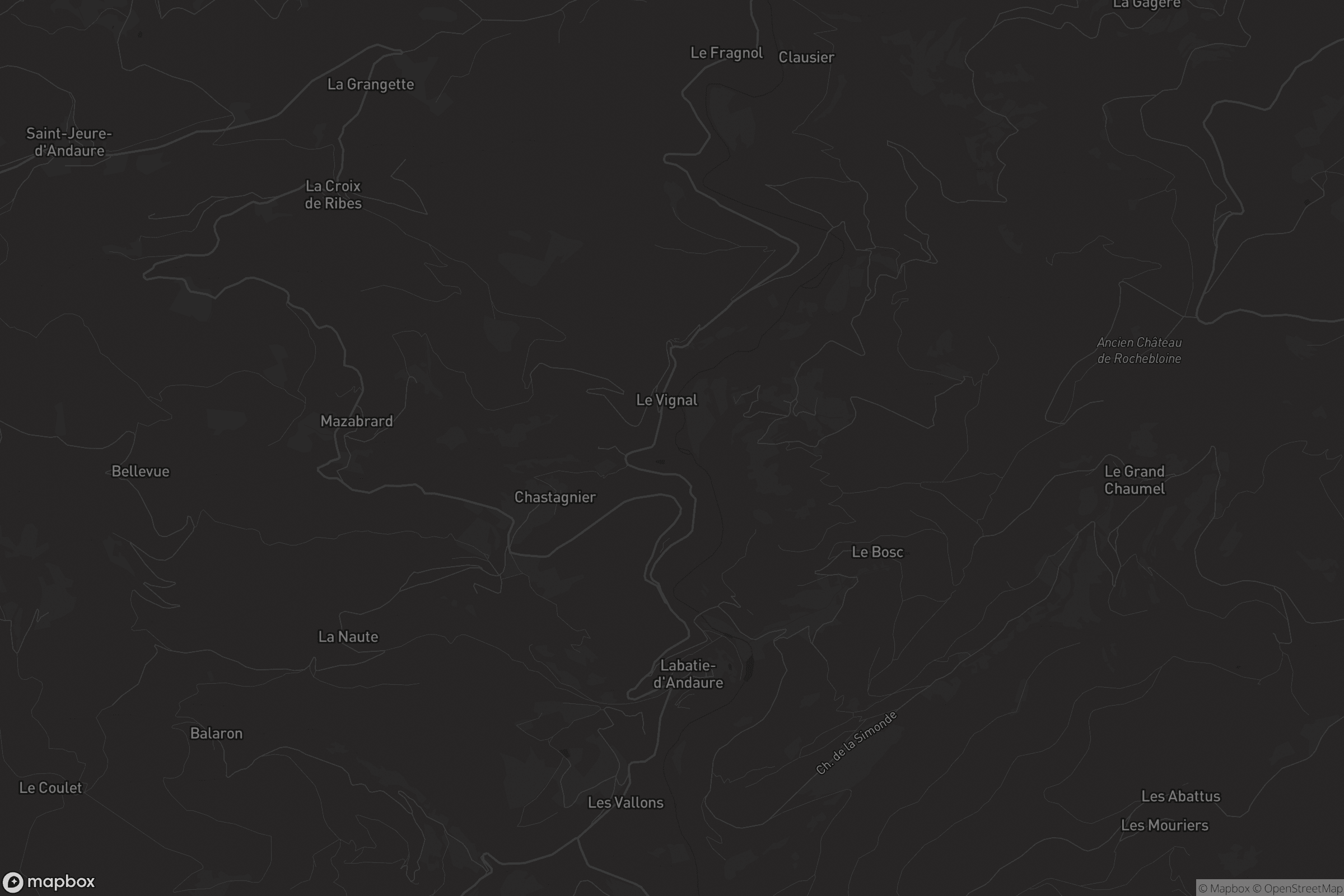 Carte de Labatie-d'Andaure