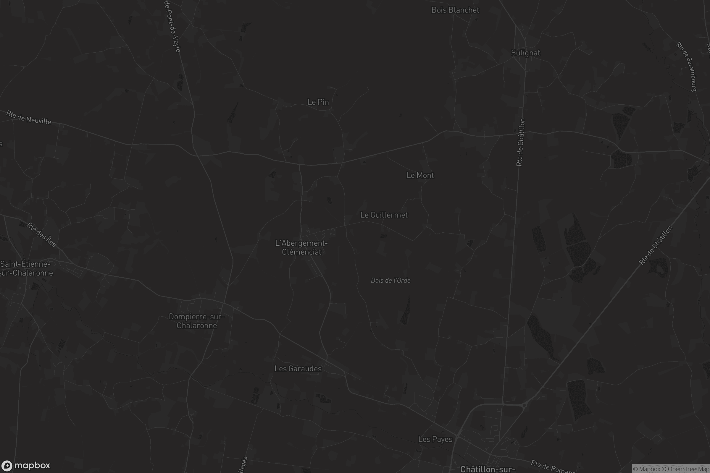 Carte de L'Abergement-Clémenciat