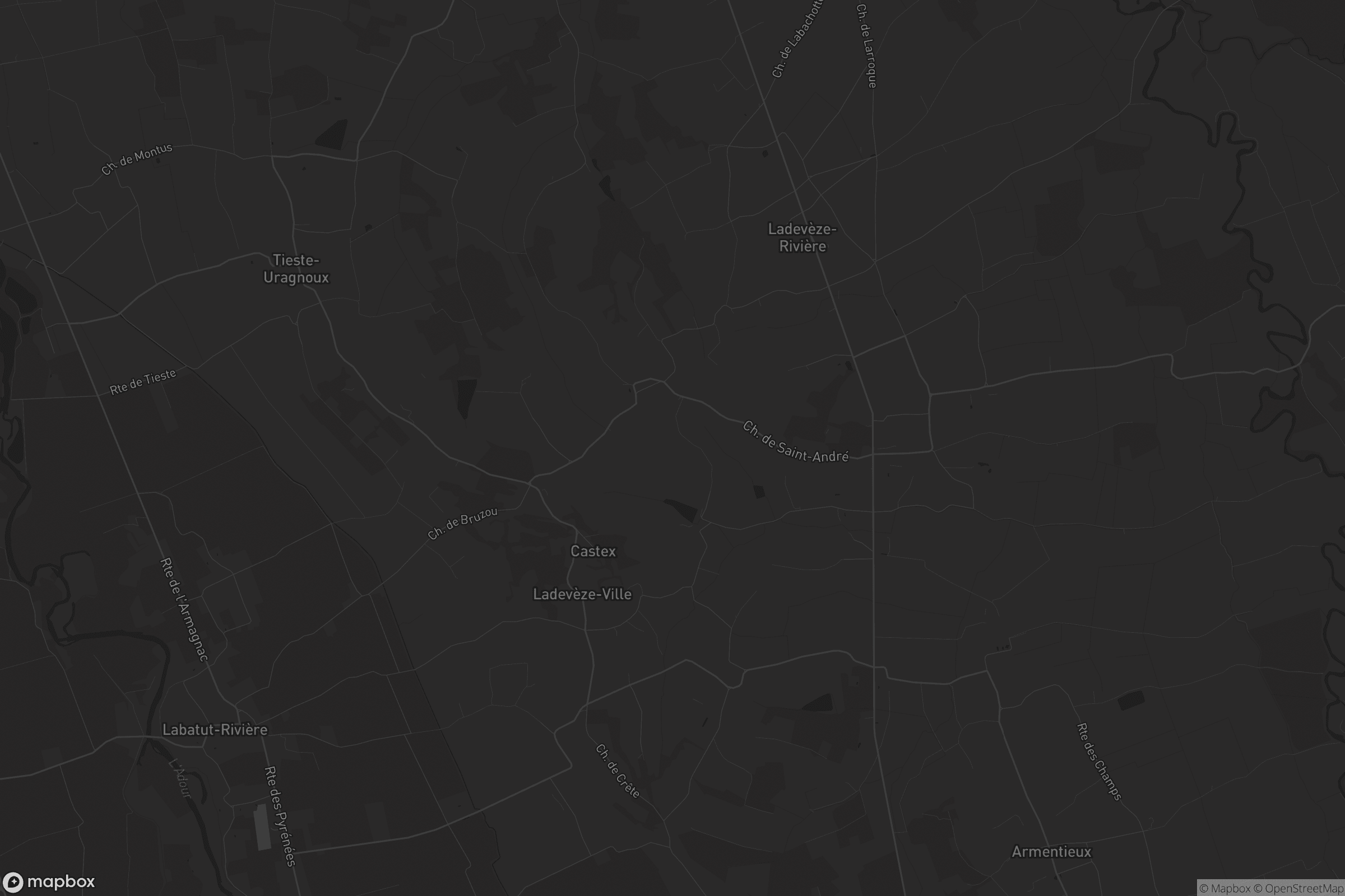 Carte de Ladevèze-Ville