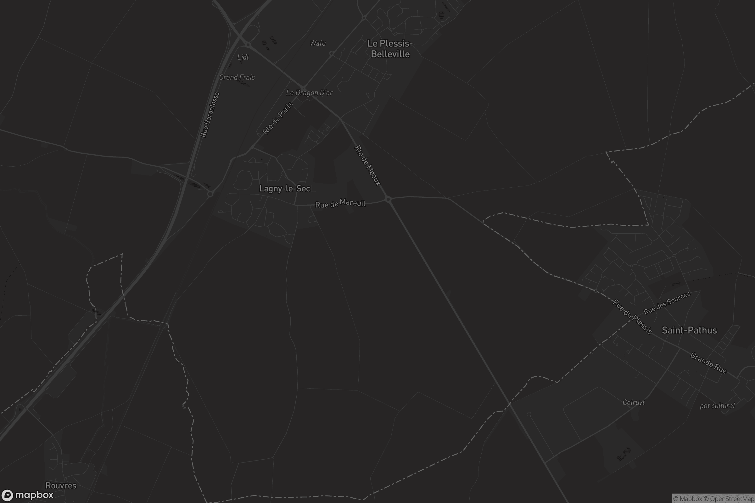 Carte de Lagny-le-Sec