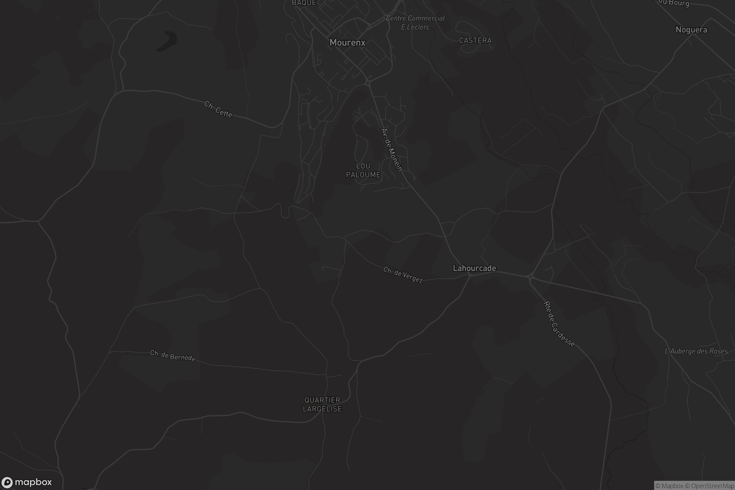 Carte de Lahourcade