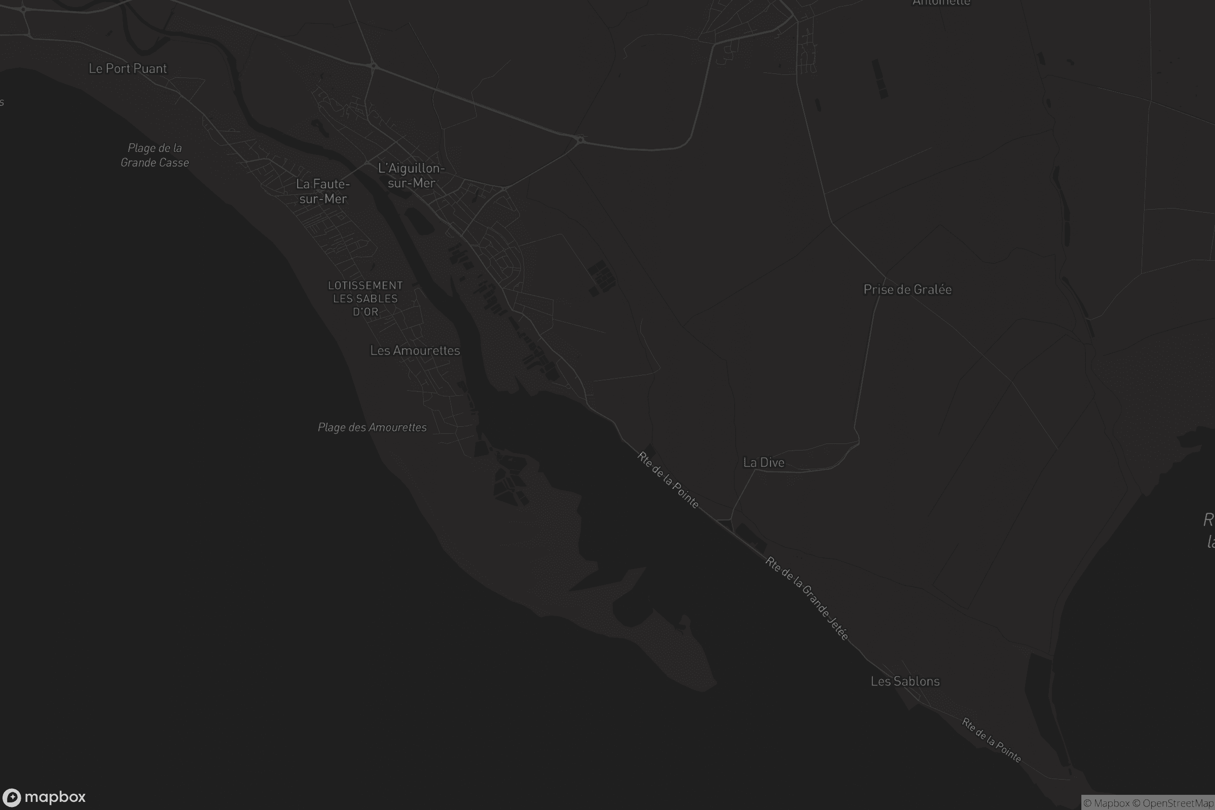 Carte de L'Aiguillon-la-Presqu'île