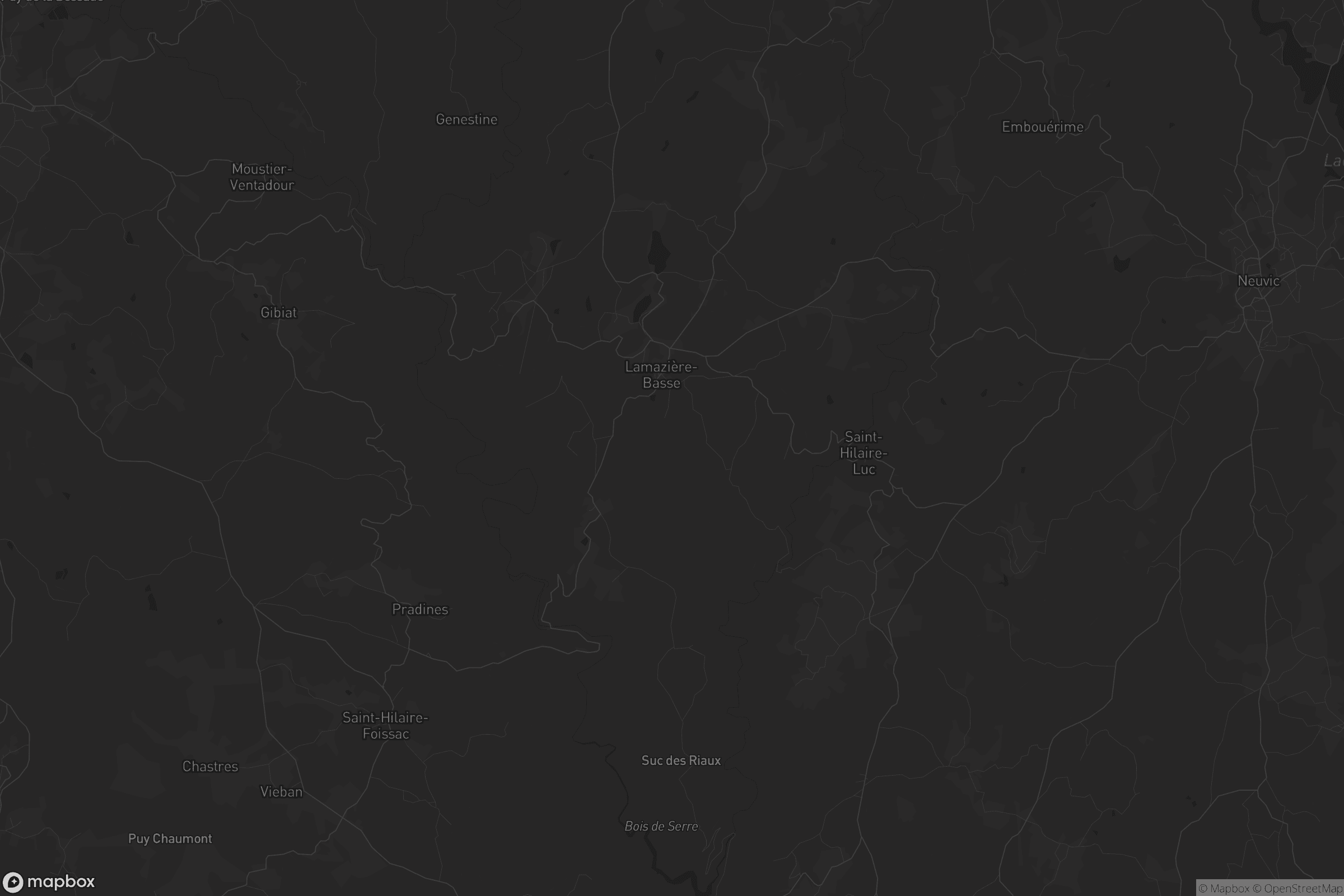 Carte de Lamazière-Basse