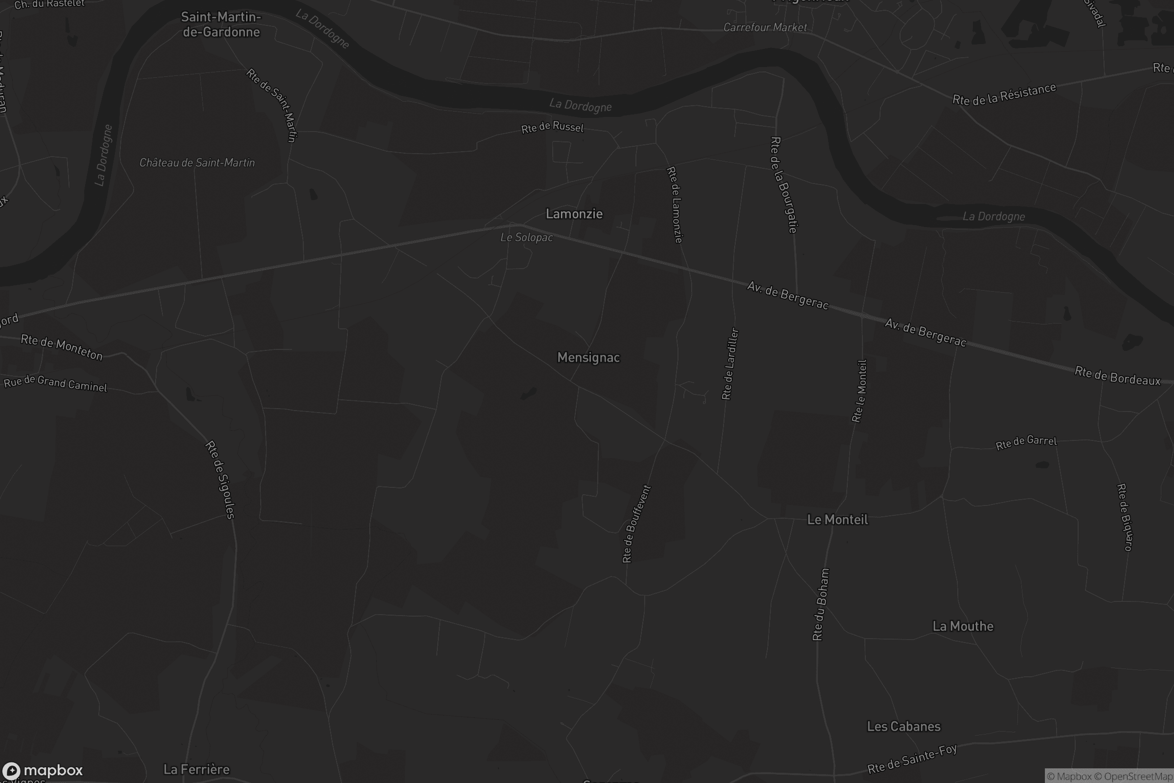 Carte de Lamonzie-Saint-Martin