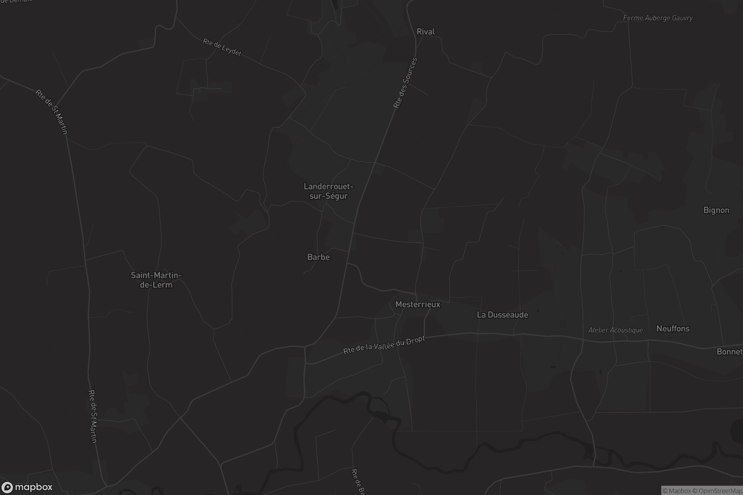 Carte de Landerrouet-sur-Ségur