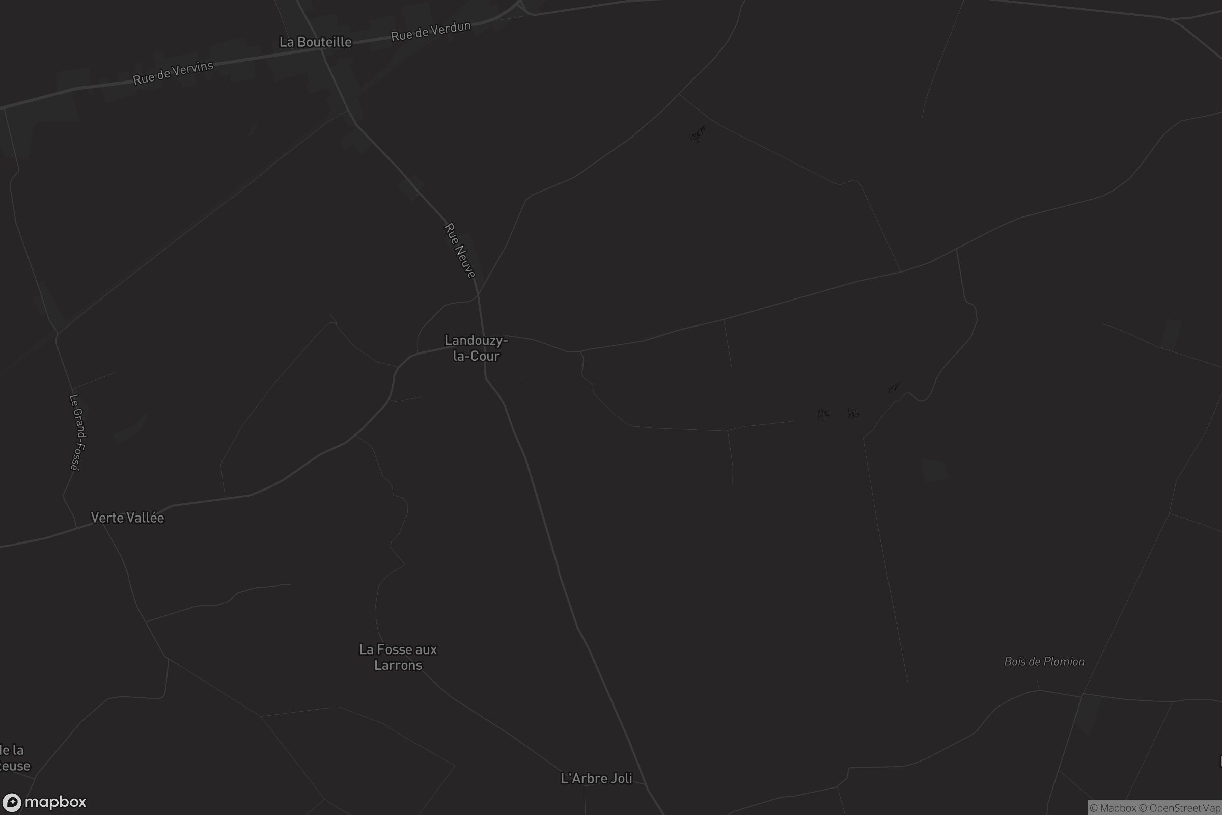 Carte de Landouzy-la-Cour