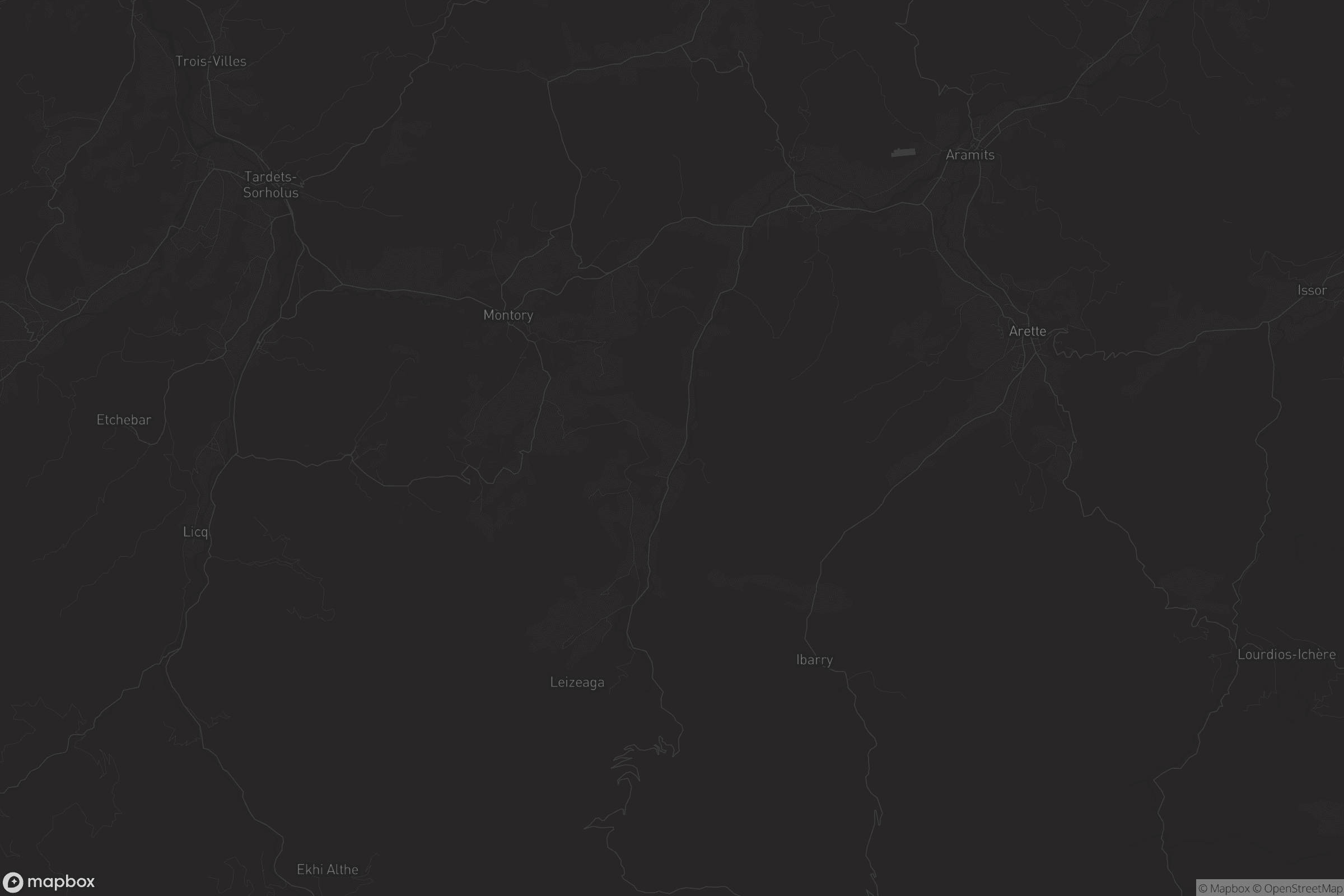 Carte de Lanne-en-Barétous