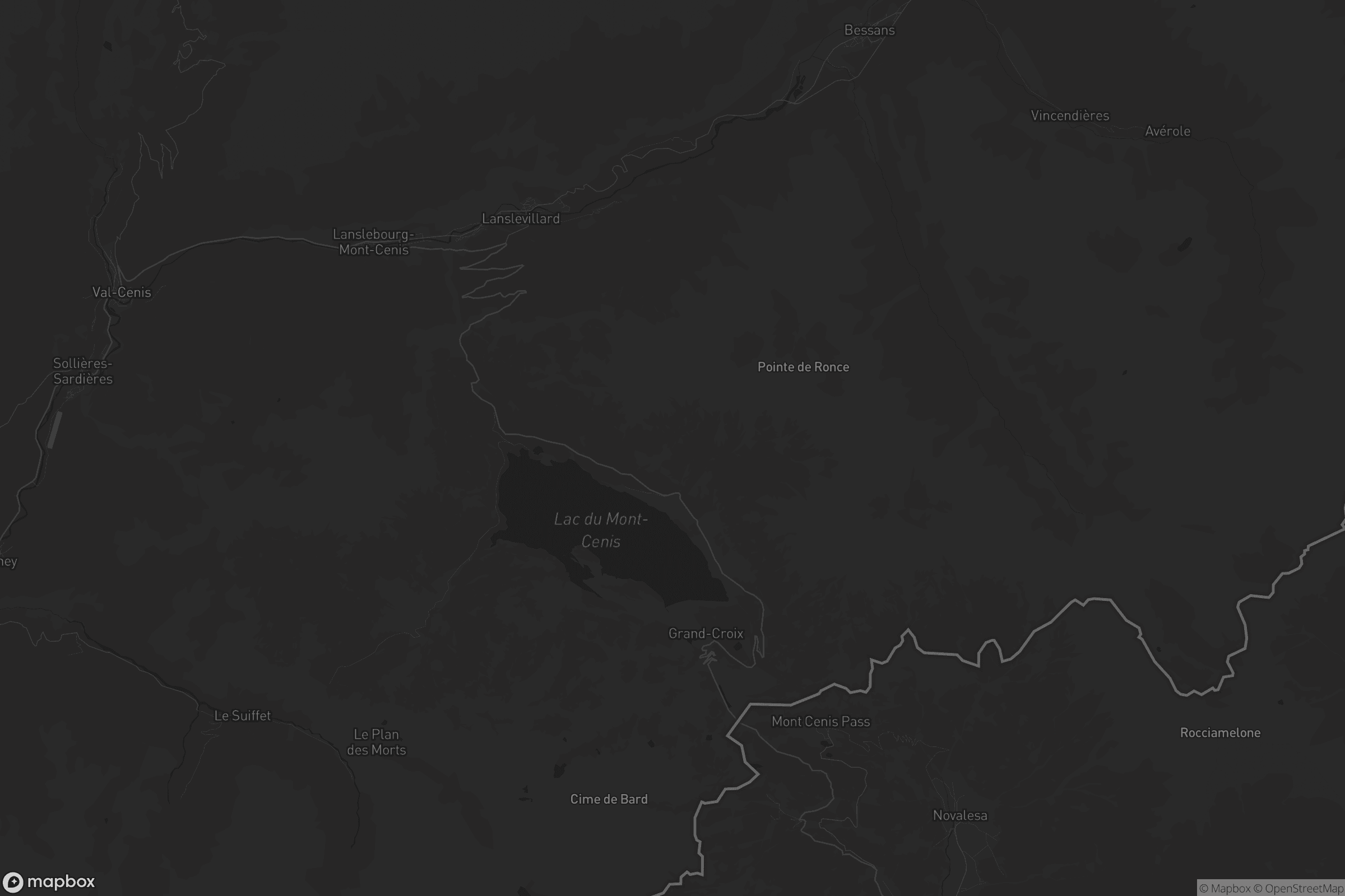 Carte de Lanslebourg-Mont-Cenis
