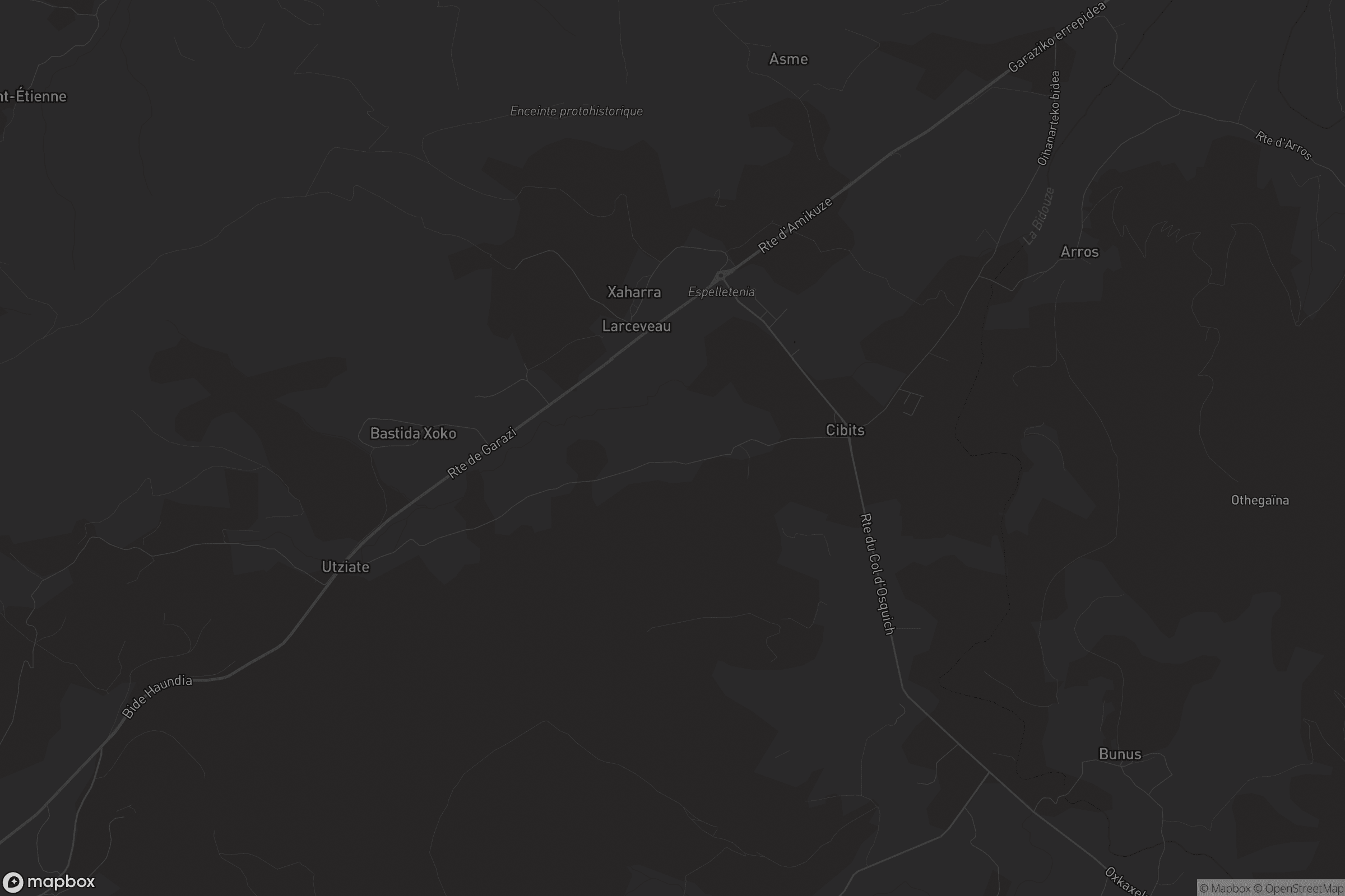 Carte de Larceveau-Arros-Cibits