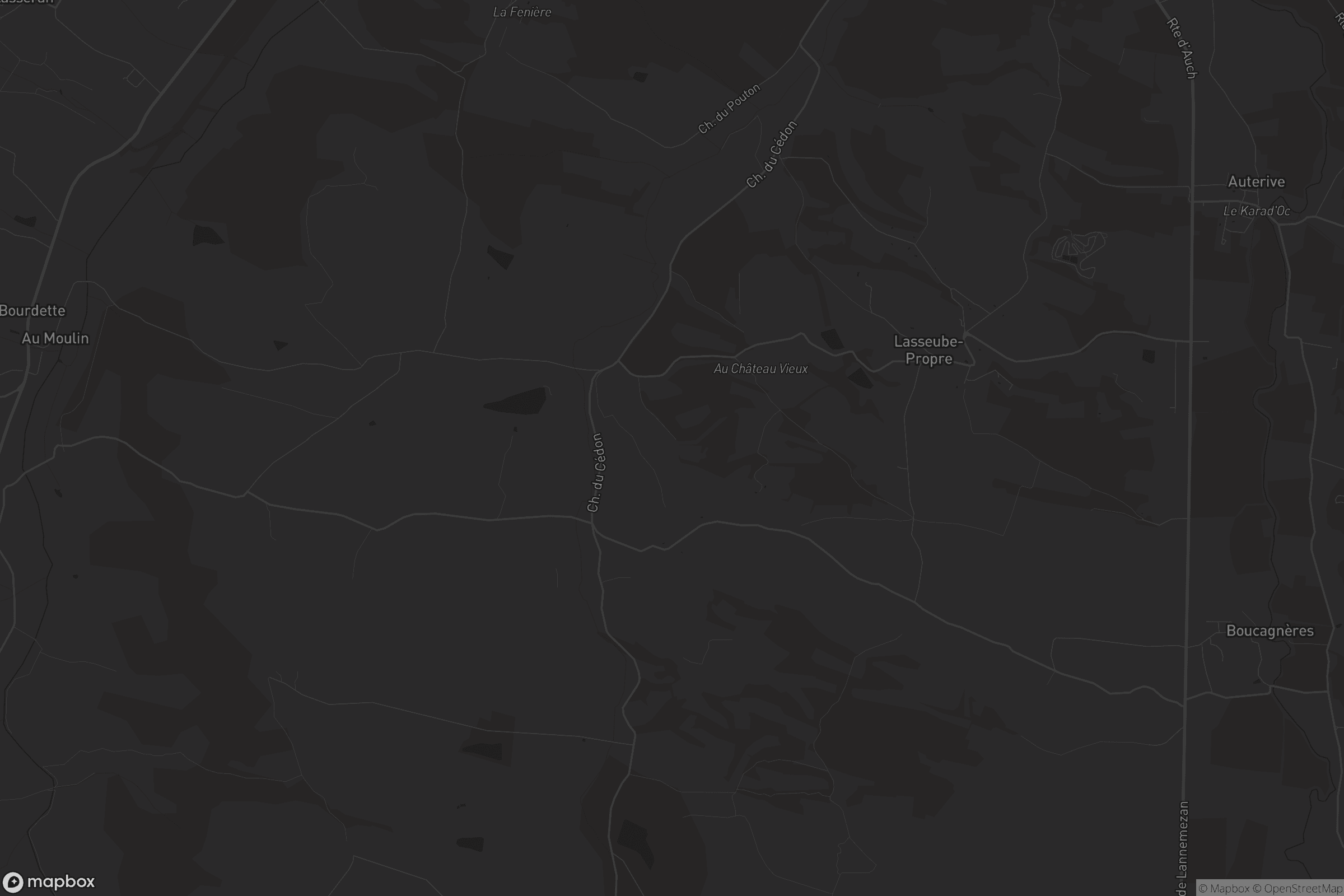 Carte de Lasseube-Propre