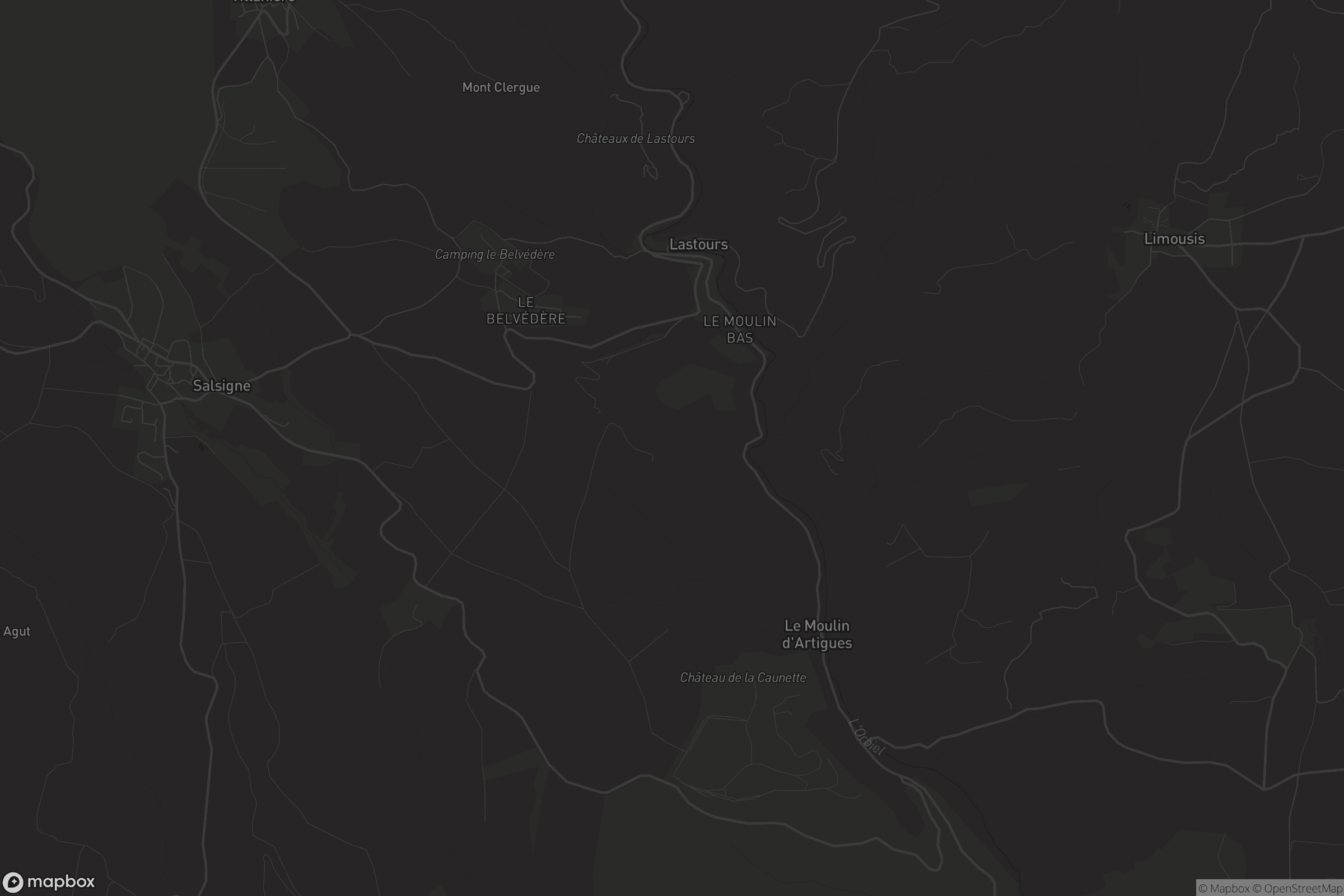 Carte de Lastours