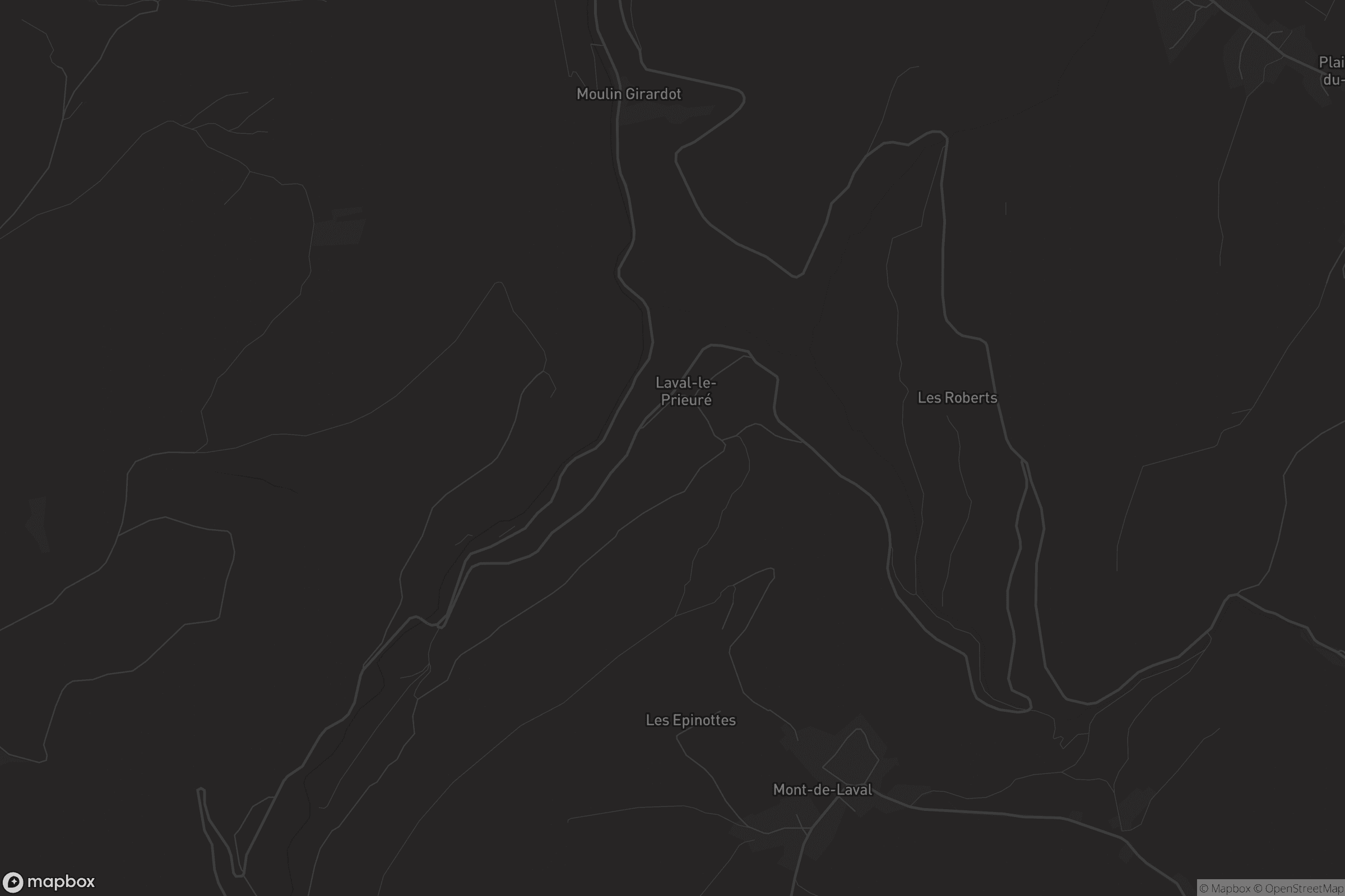 Carte de Laval-le-Prieuré
