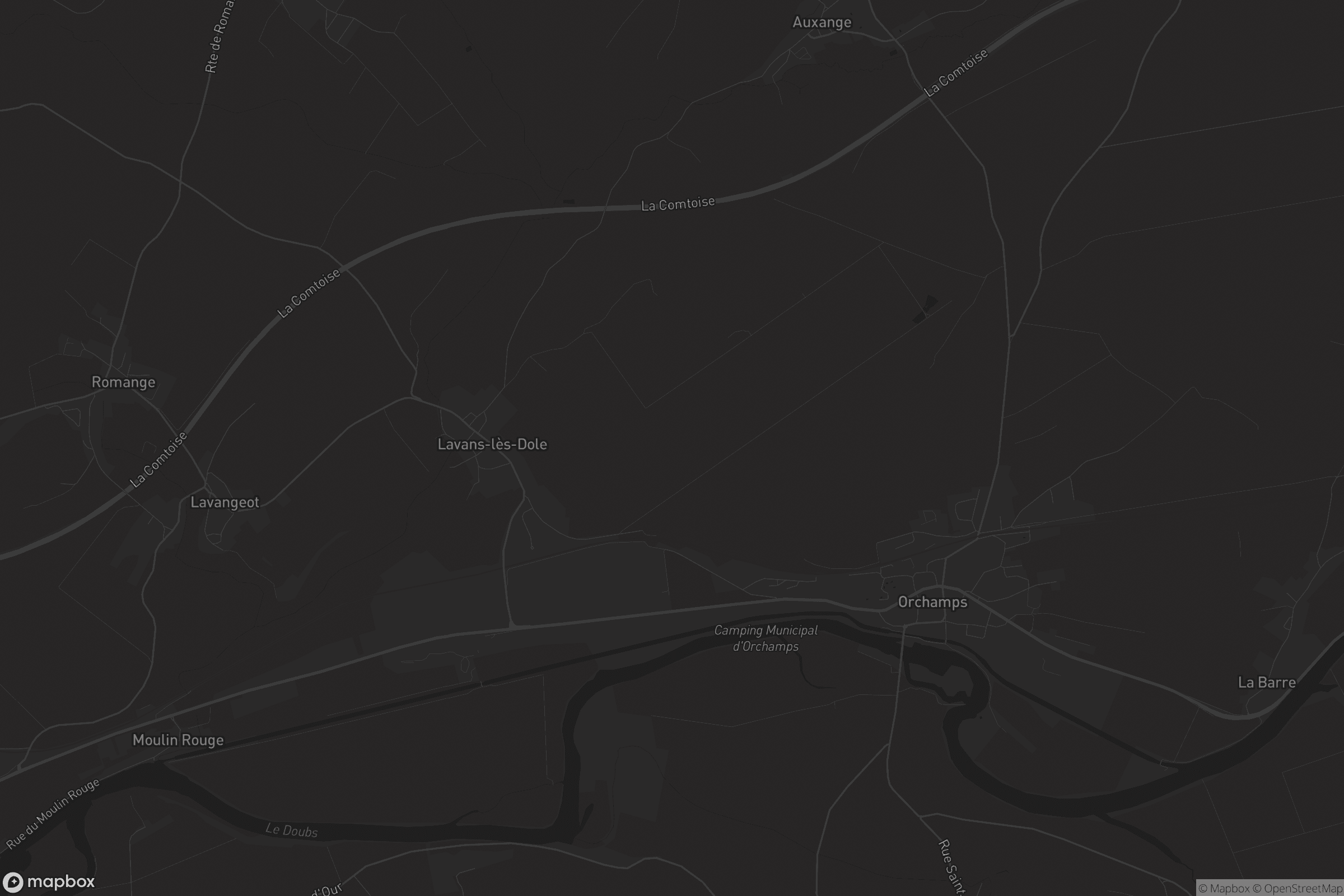 Carte de Lavans-lès-Dole