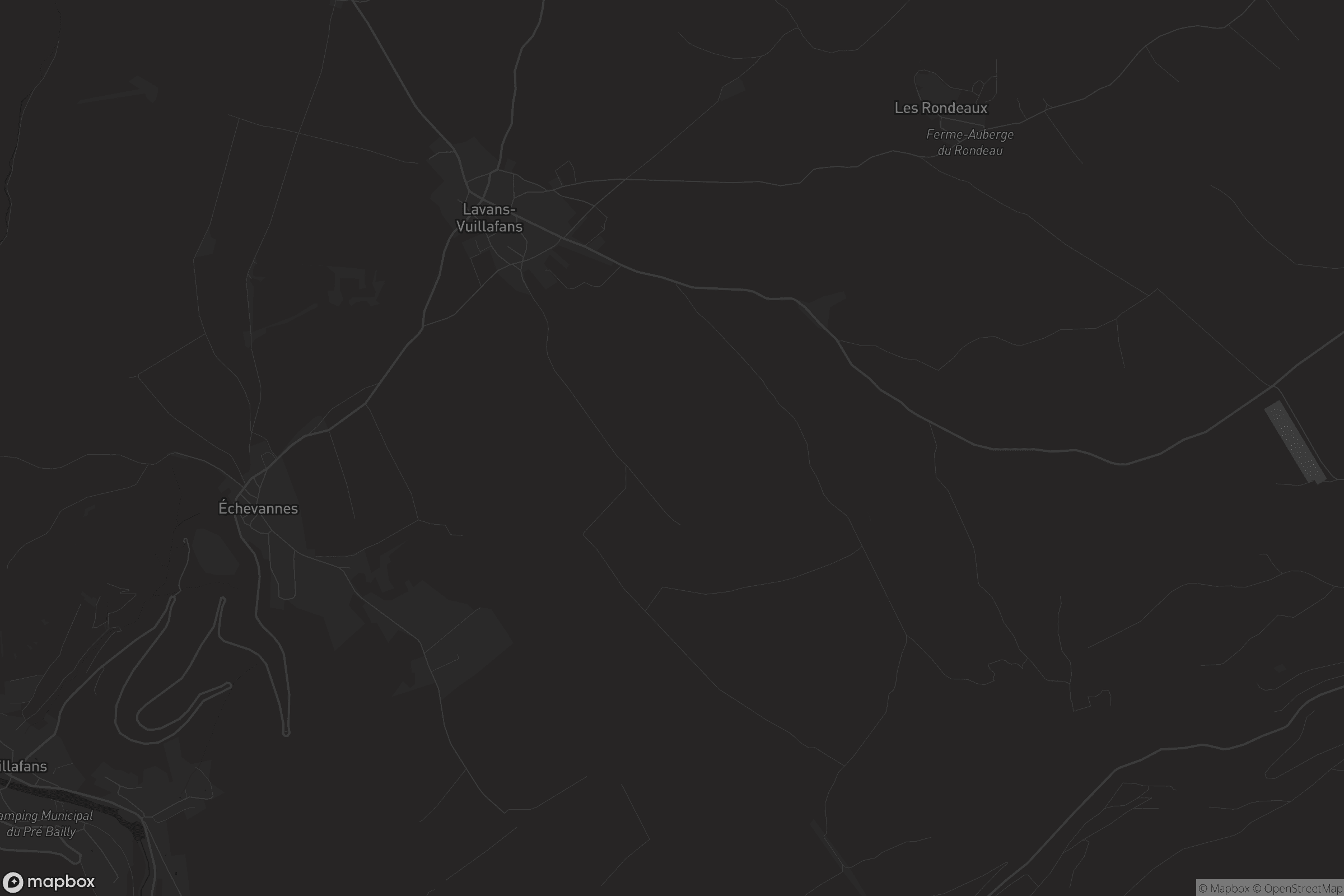 Carte de Lavans-Vuillafans
